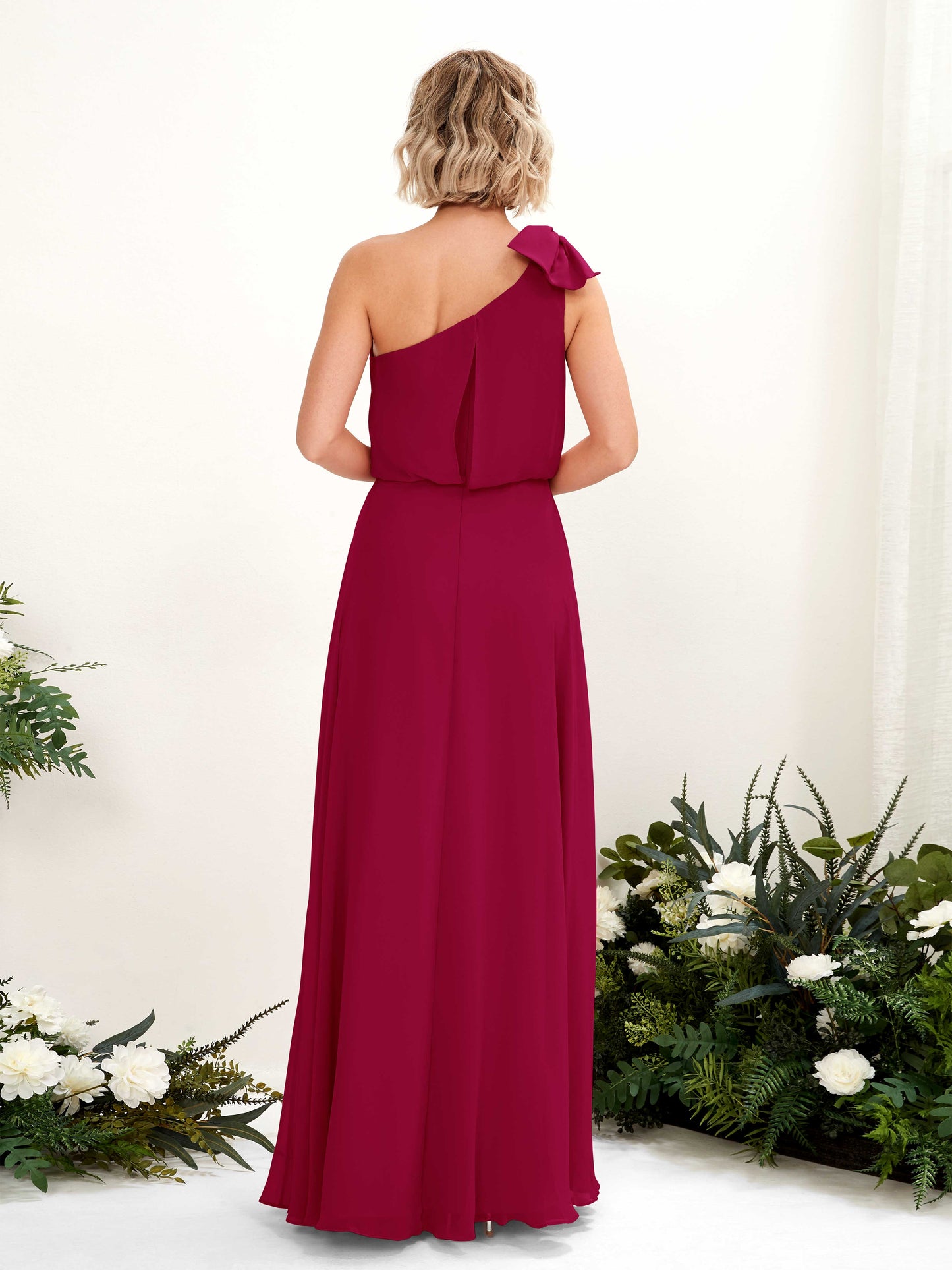 Laurel Jester Red One Shoulder Maxi Dress