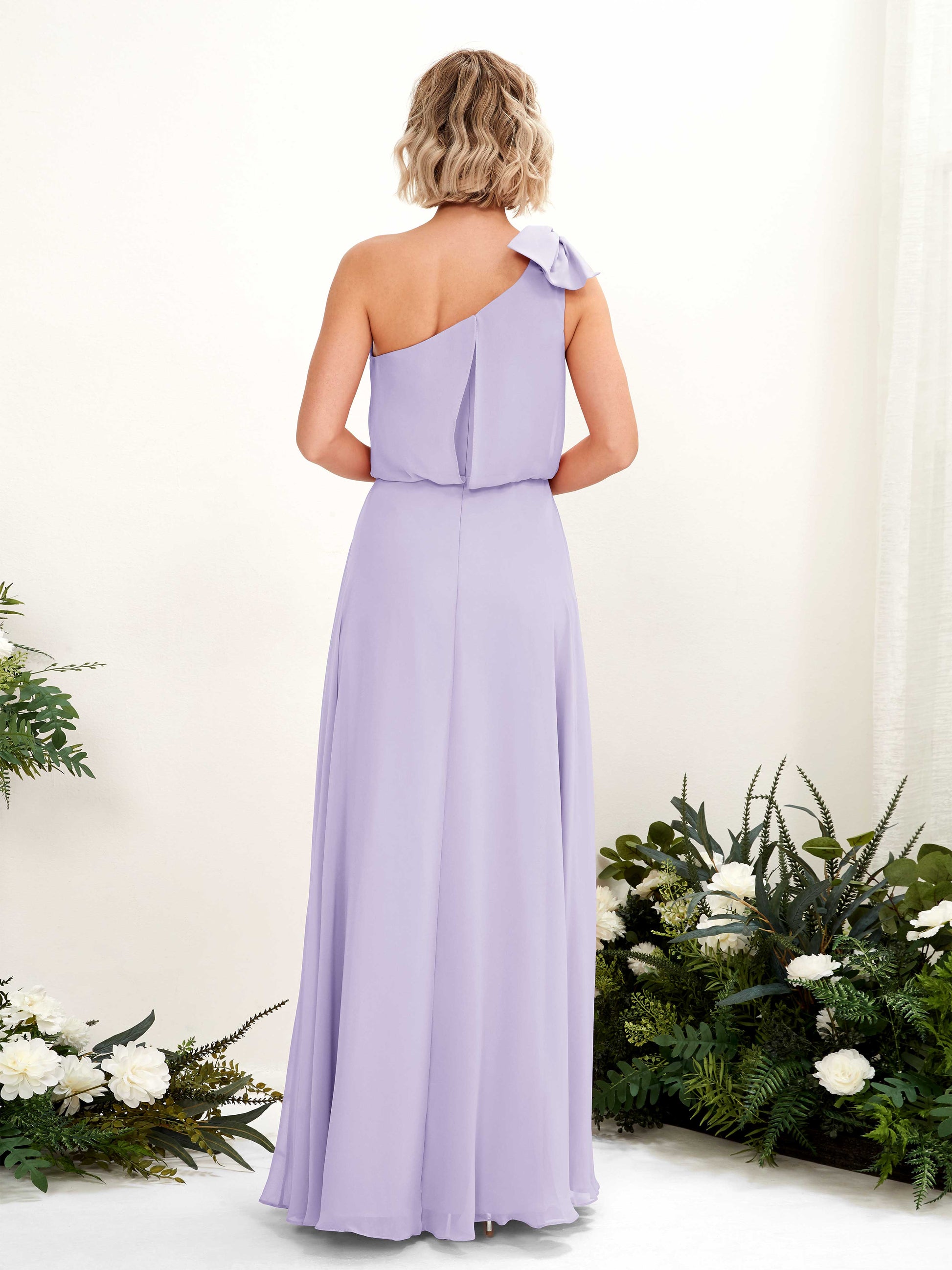 Laurel Lilac One Shoulder Maxi Dress