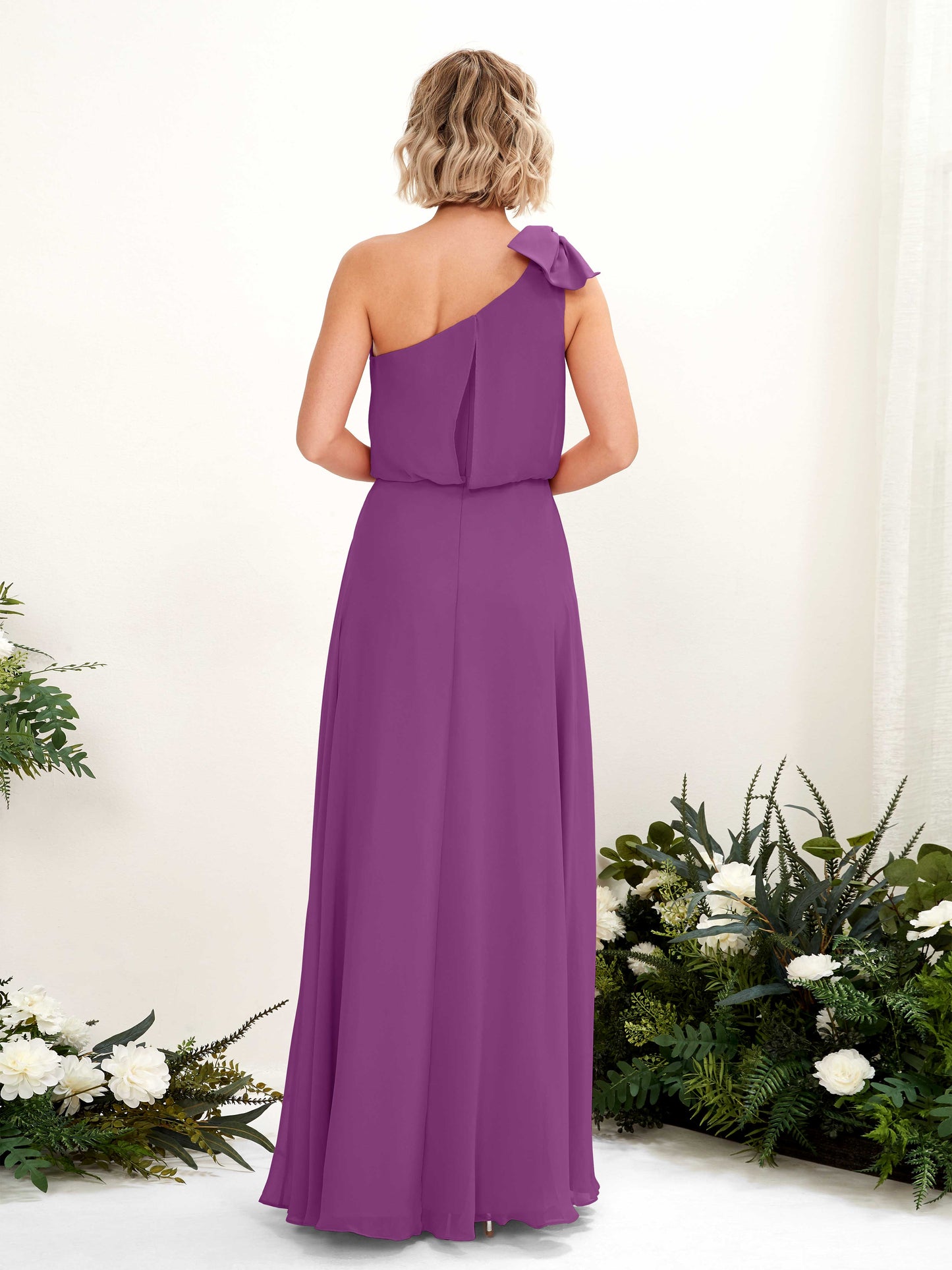 Laurel Purple One Shoulder Maxi Dress