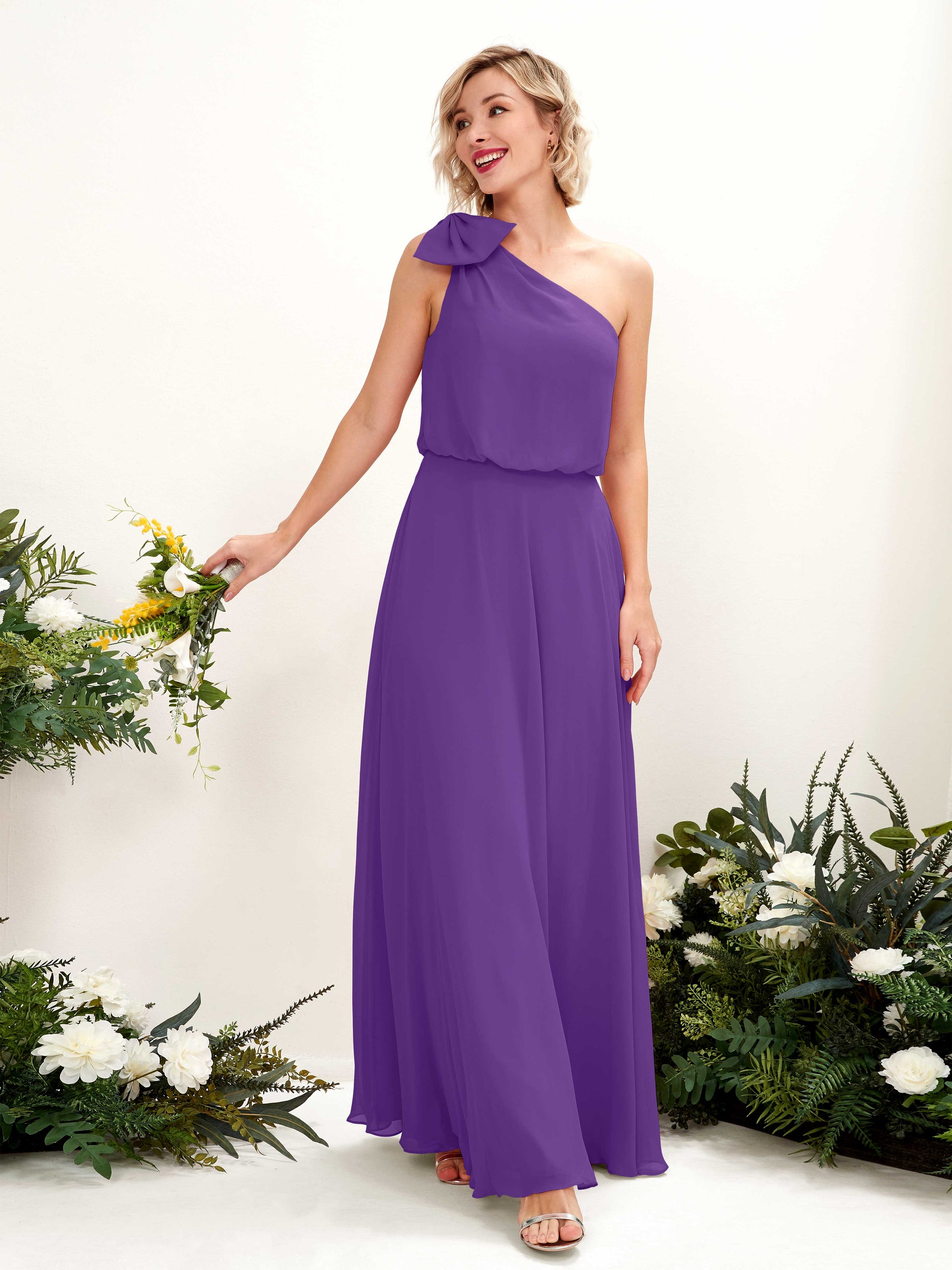 Laurel Regency One Shoulder Maxi Dress