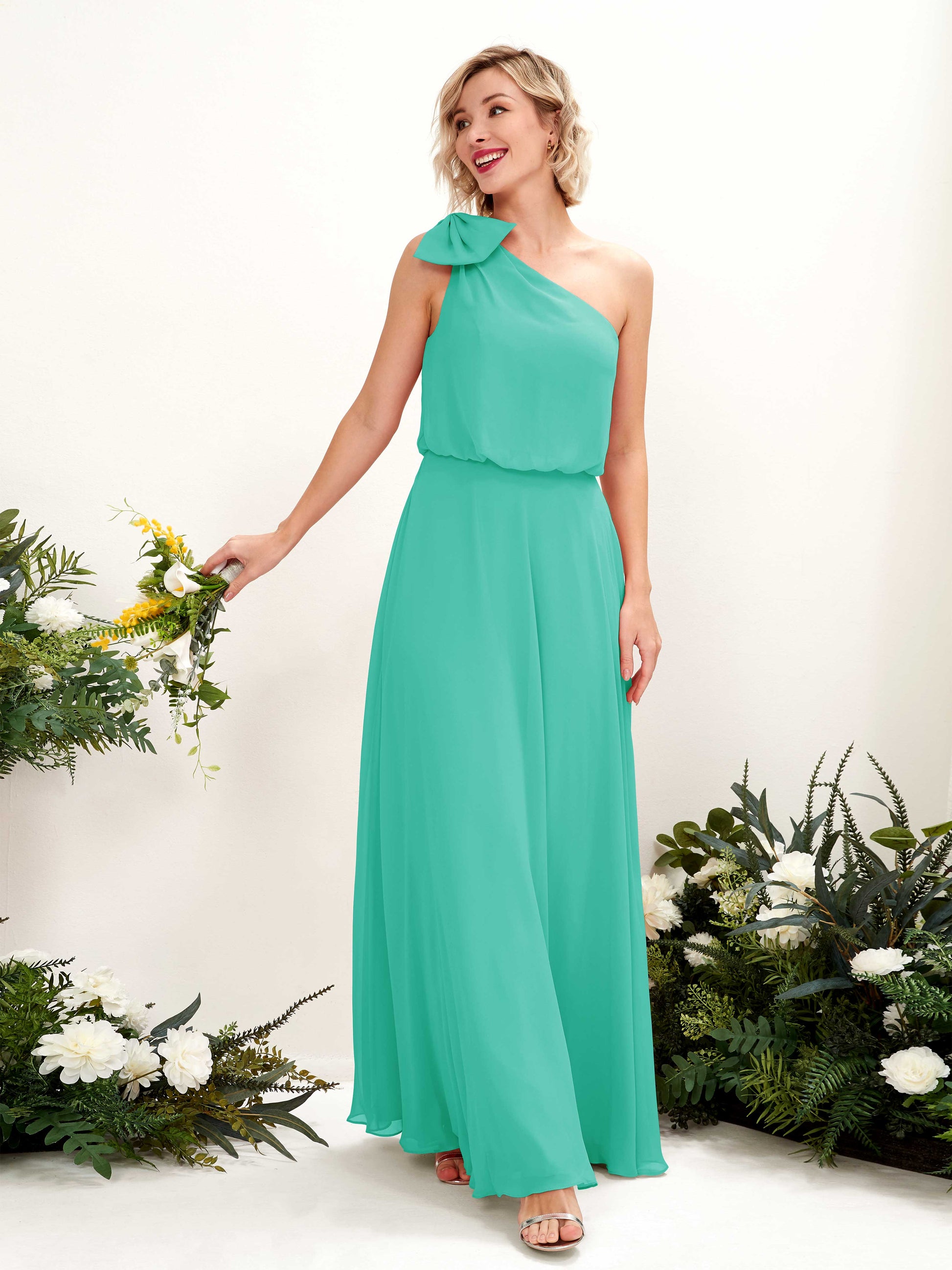 Laurel Tiffany One Shoulder Maxi Dress