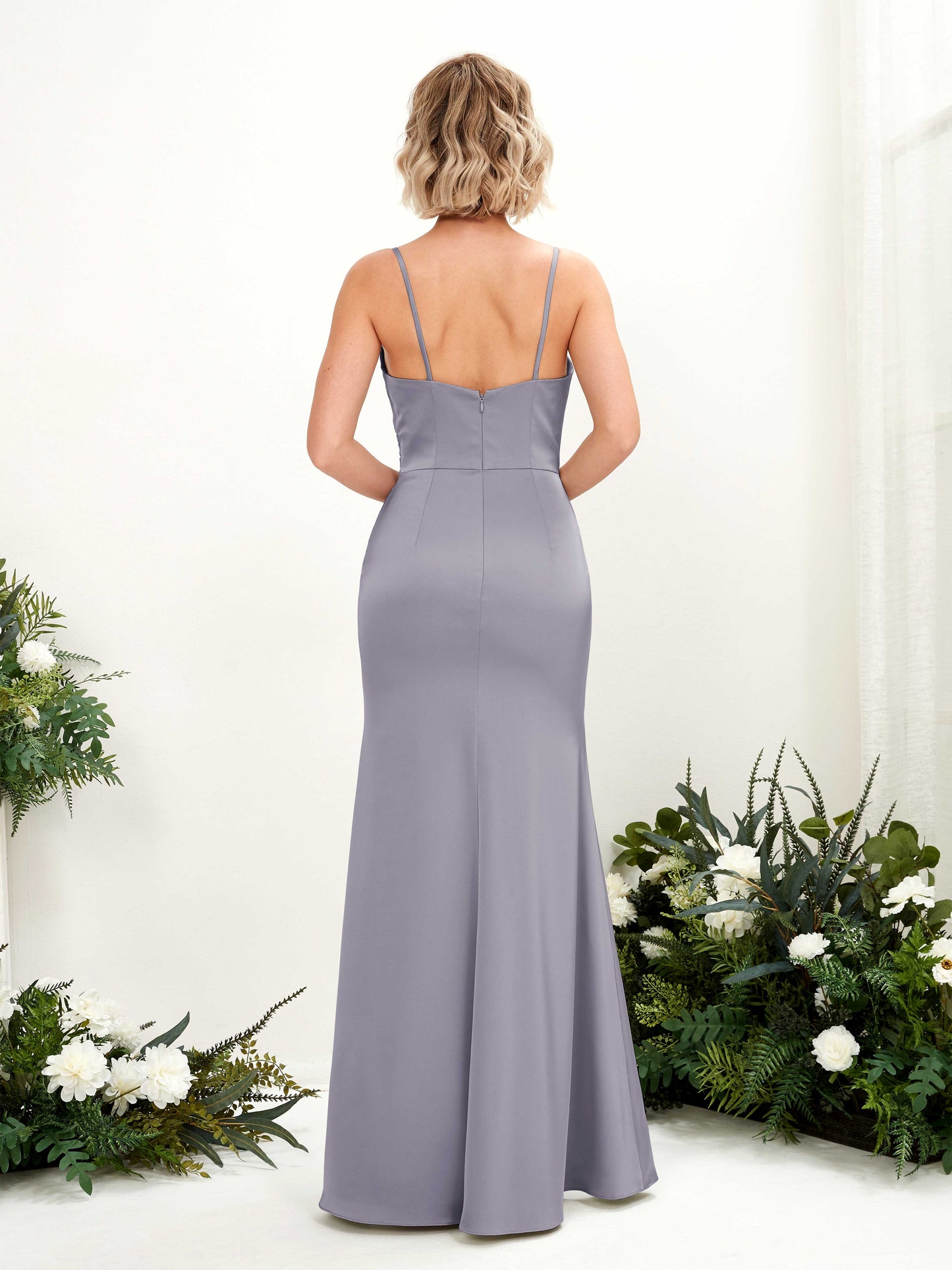 Lesley Purple Haze Satin Sleeveless Maxi Dress