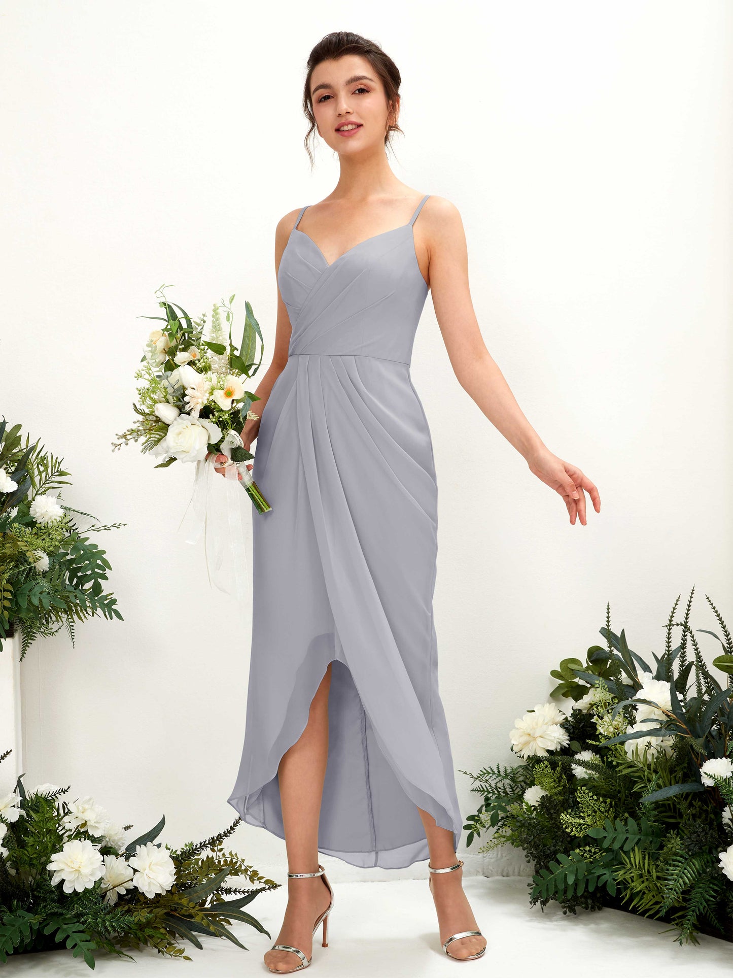 Liliane Dusty Lavender Sleeveless Midi Dress