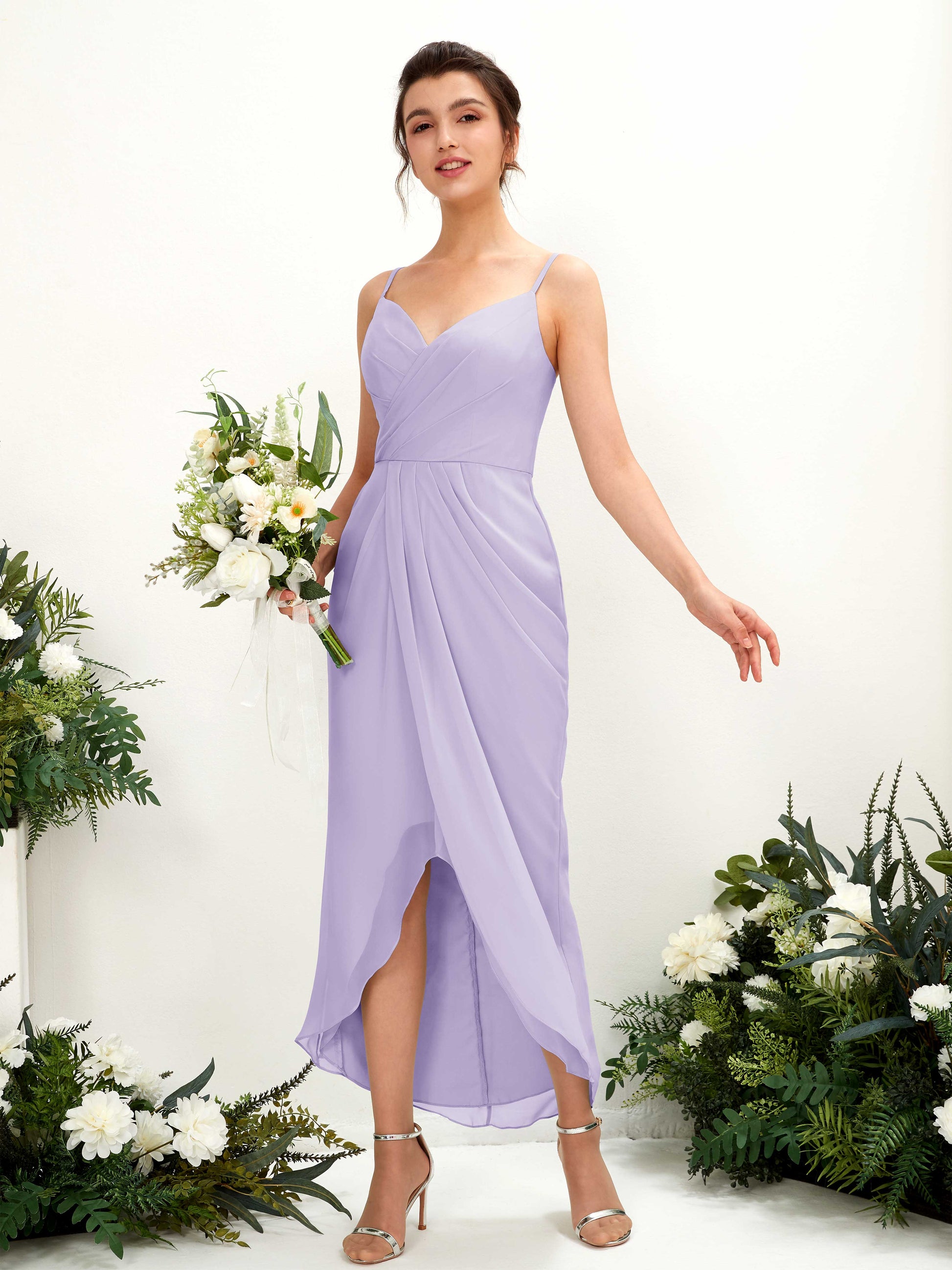 Liliane Lilac Sleeveless Midi Dress