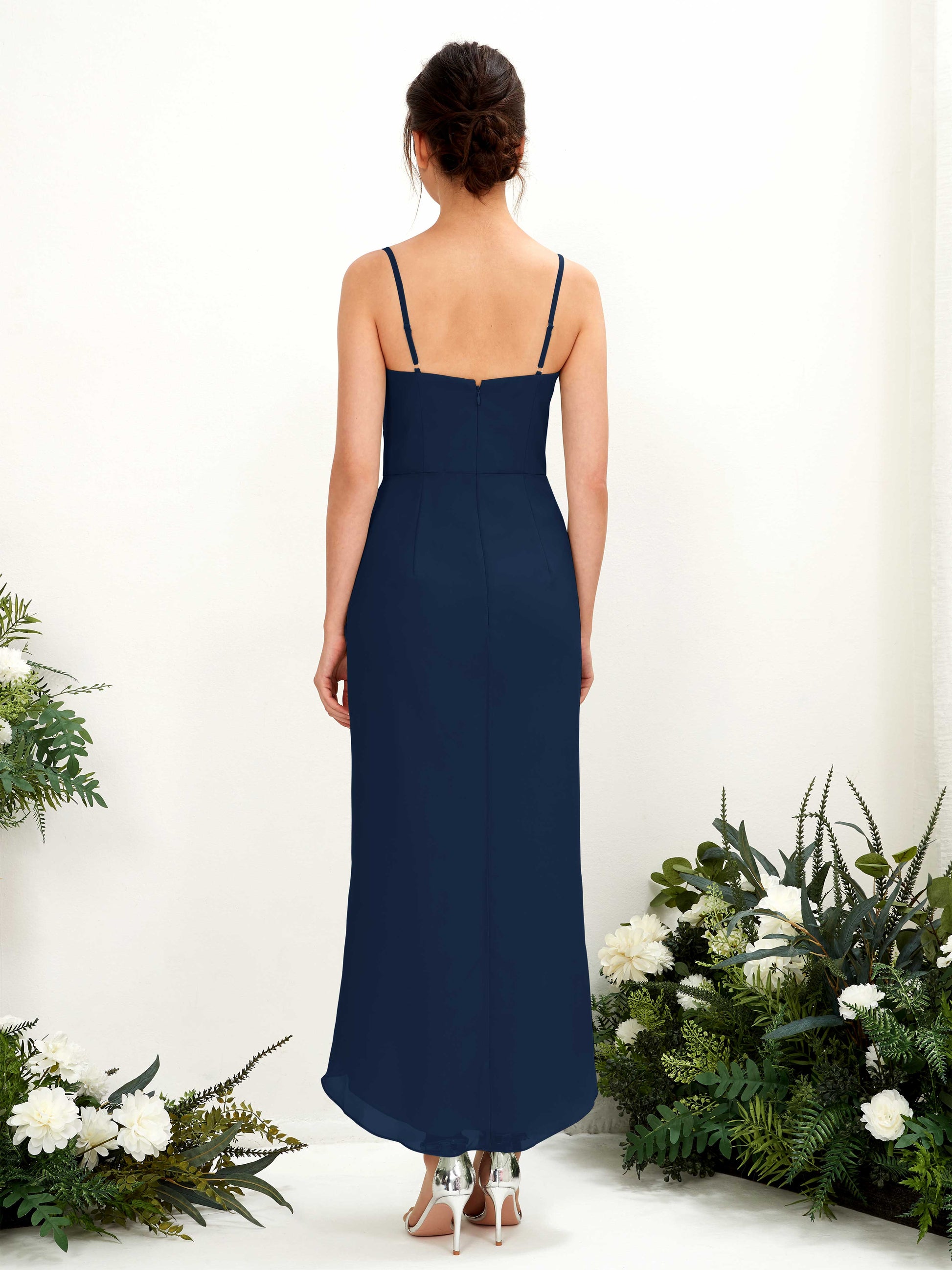 Liliane Navy Sleeveless Midi Dress