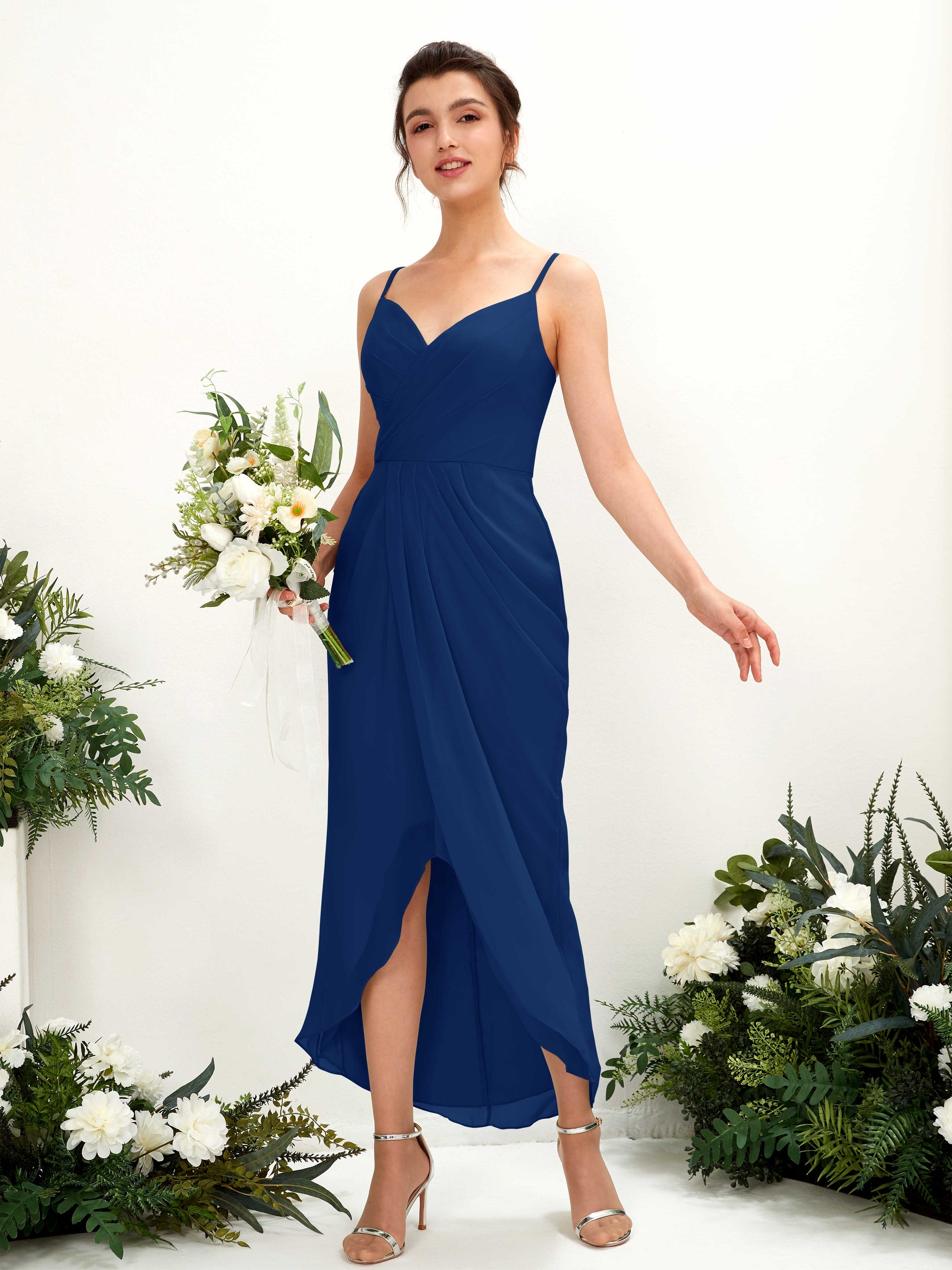 Liliane Royal Blue Sleeveless Midi Dress