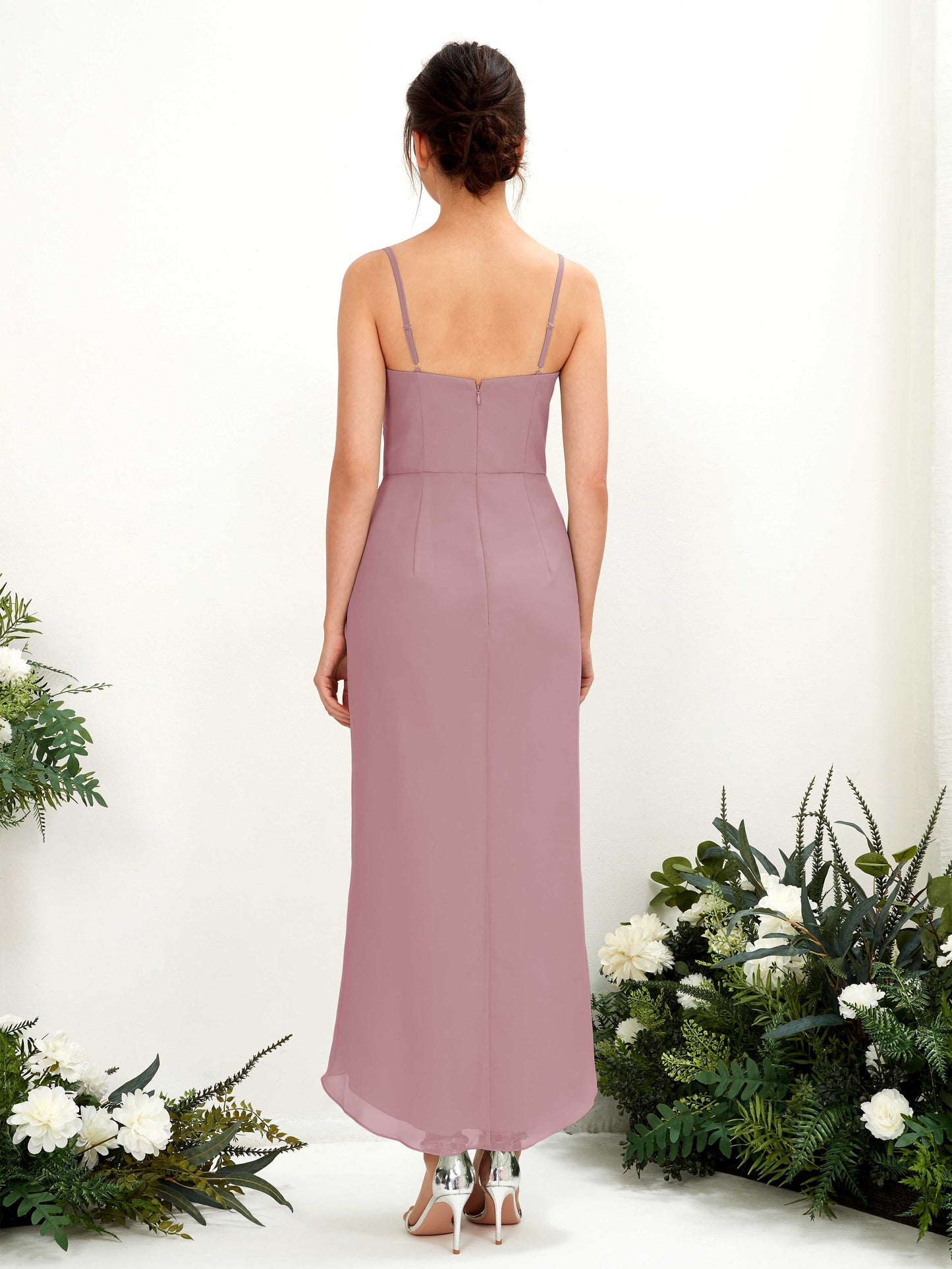 Liliane Vintage Mauve Sleeveless Midi Dress