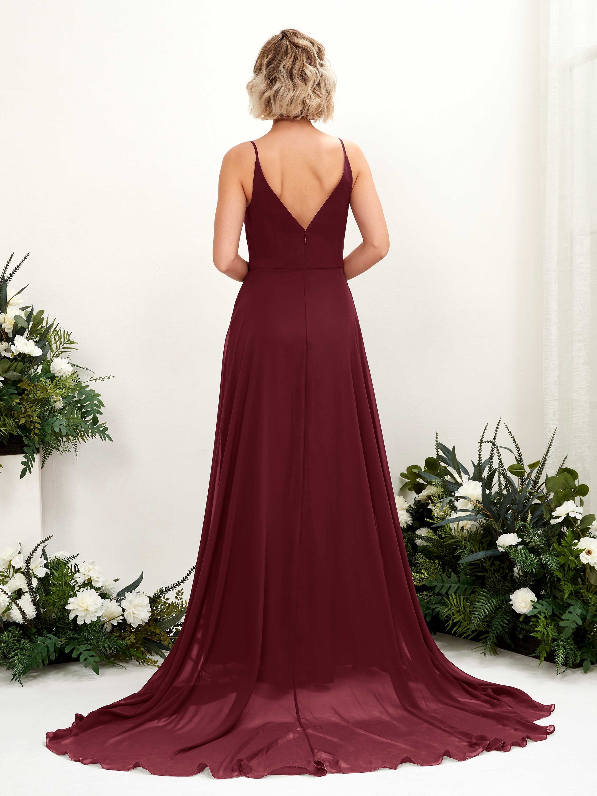 Mana Burgundy Sleeveless Maxi Dress