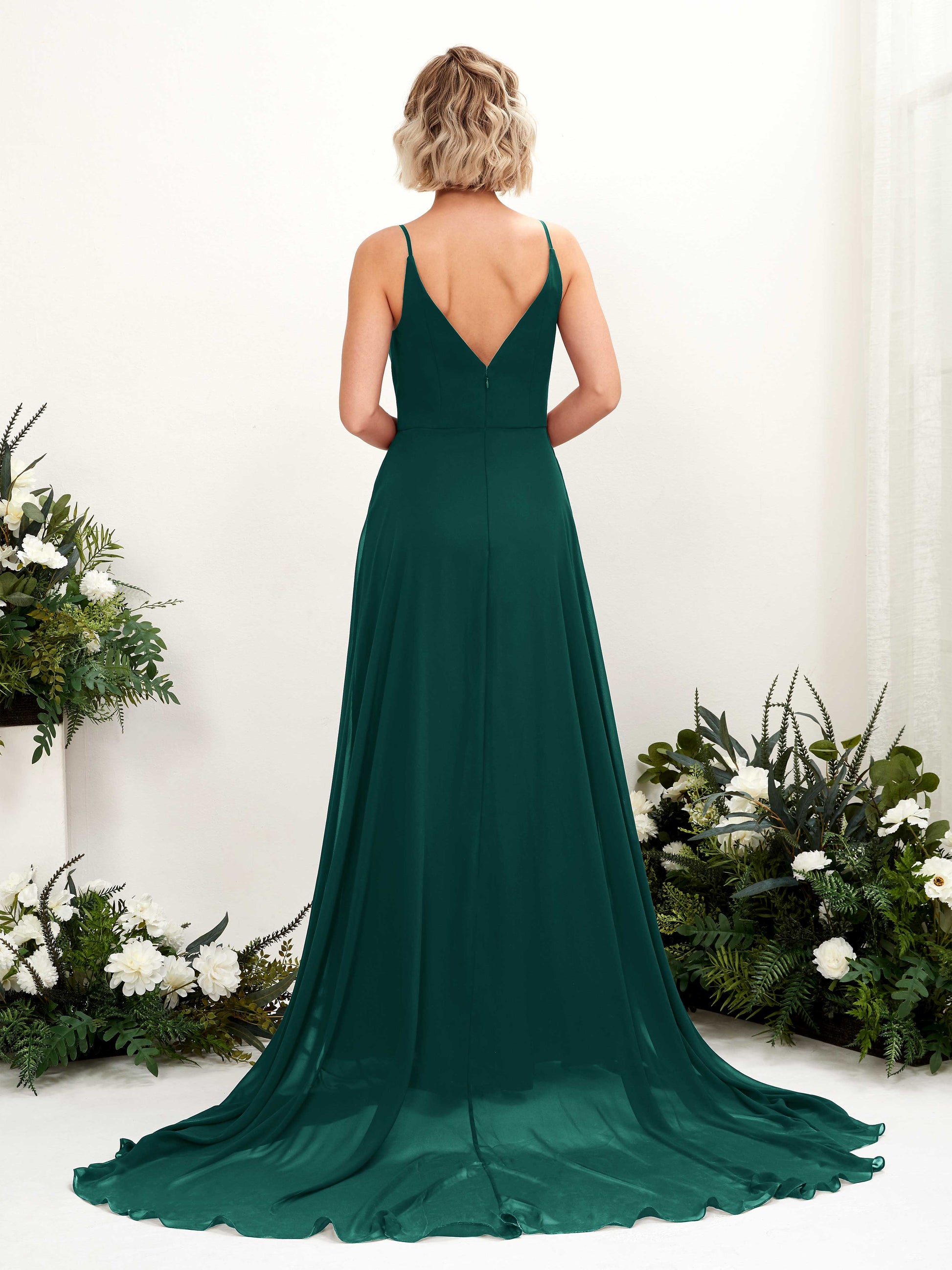 Mana Dark Emerald Sleeveless Maxi Dress