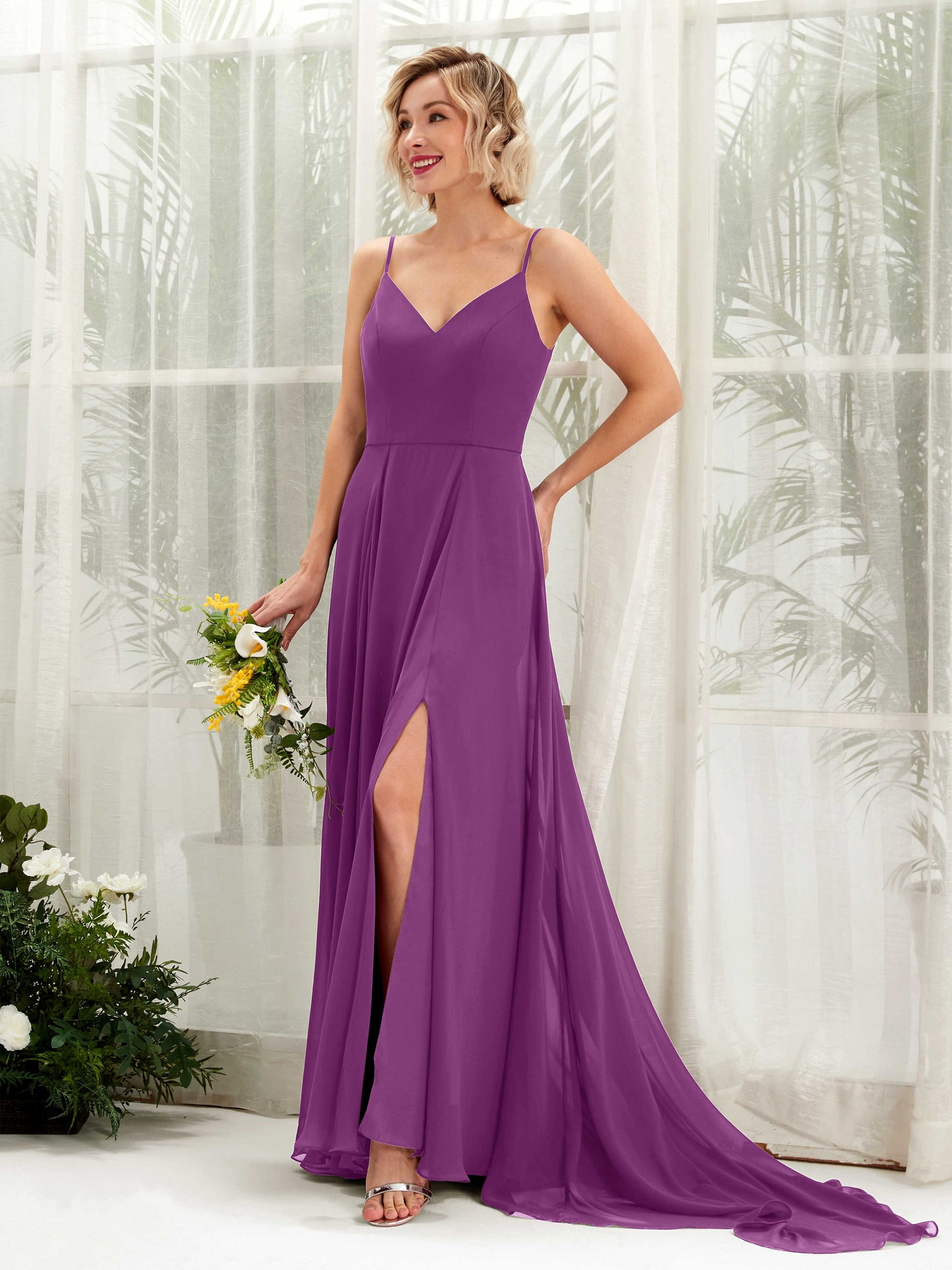 Mana Purple Sleeveless Maxi Dress