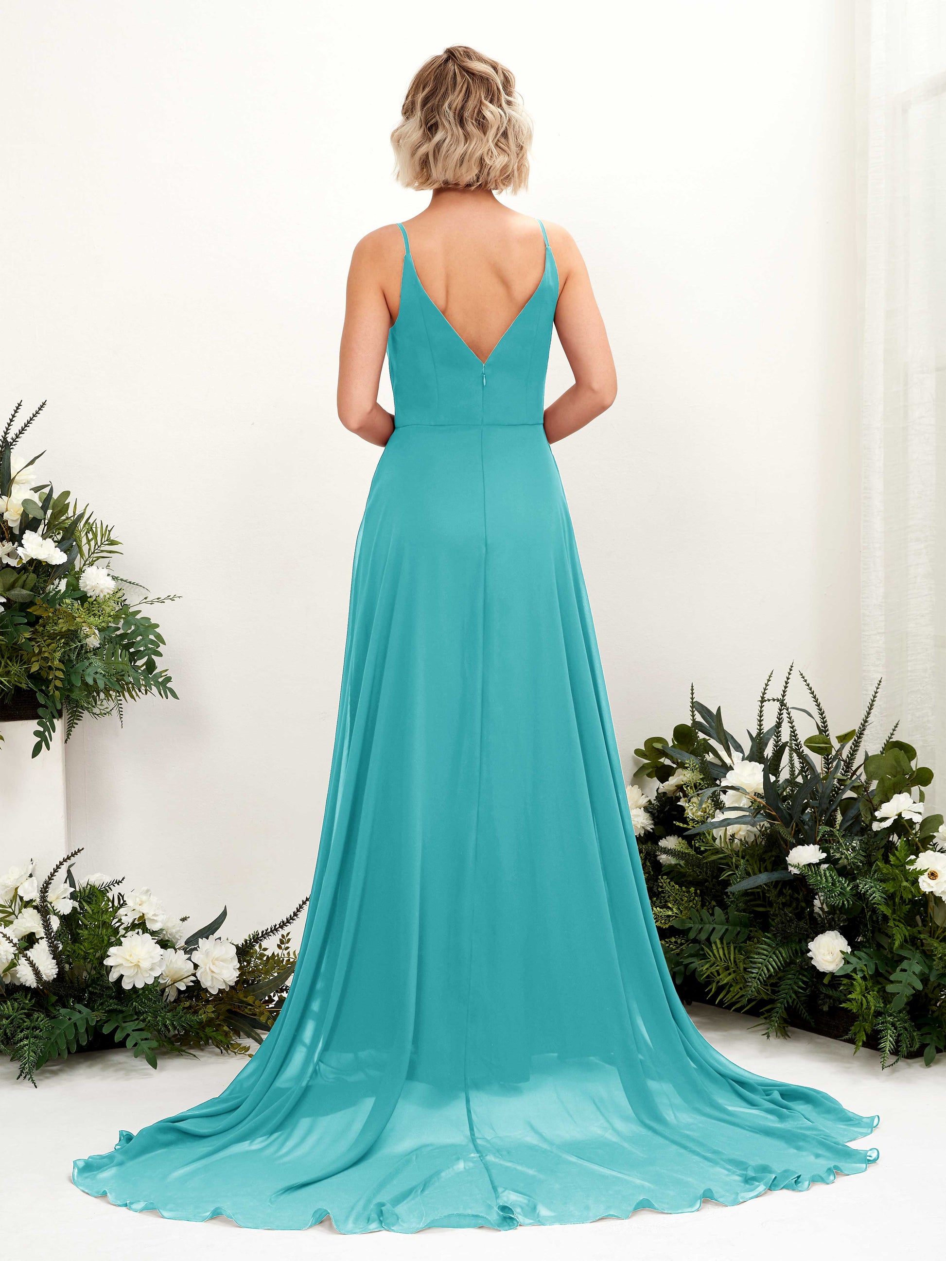 Mana Turquoise Sleeveless Maxi Dress