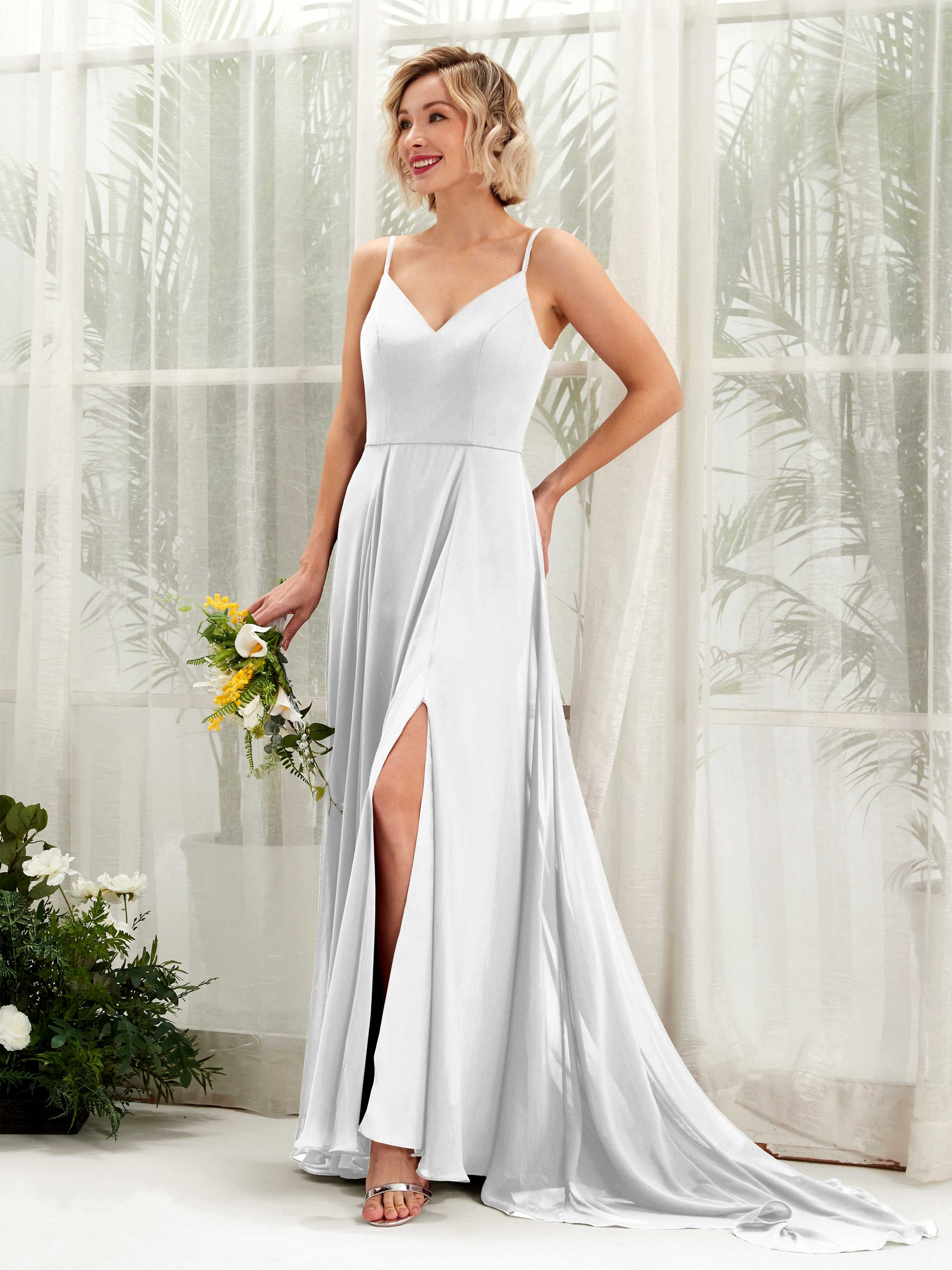 Mana White Sleeveless Maxi Dress