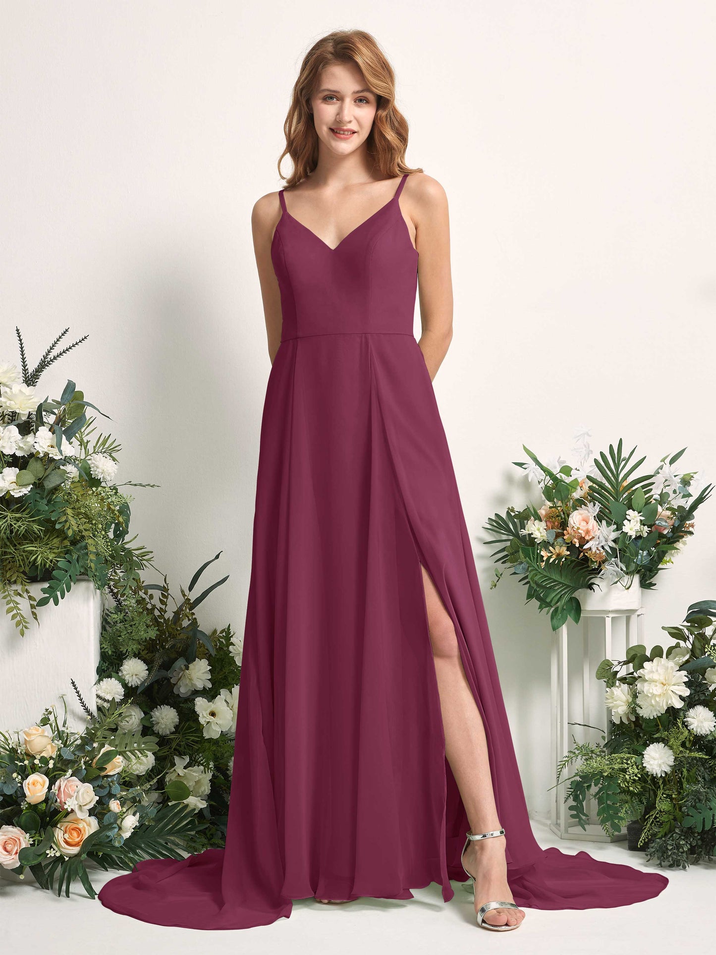 Marcia Chianti Sleeveless Maxi Dress