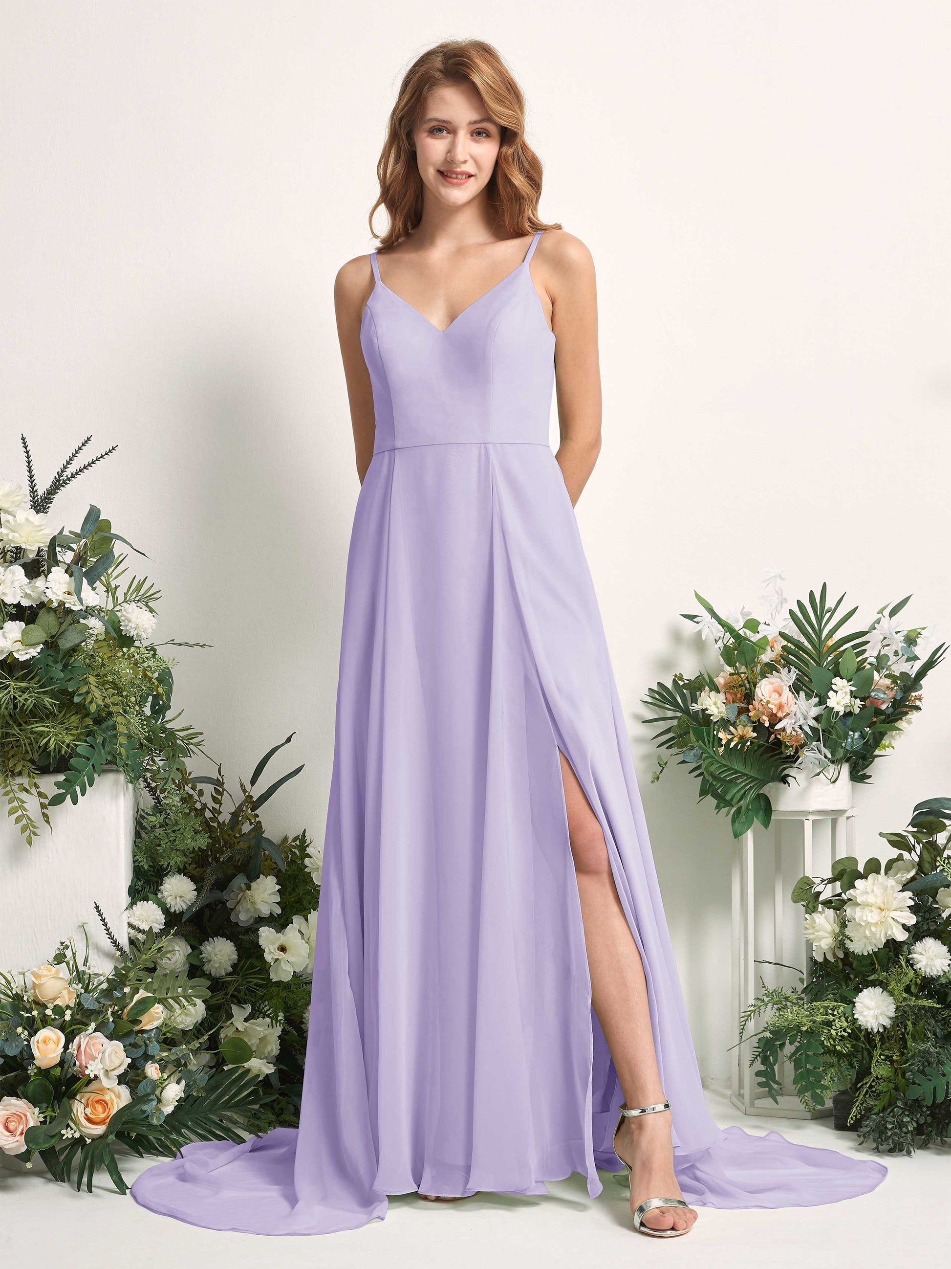 Marcia Lilac Sleeveless Maxi Dress