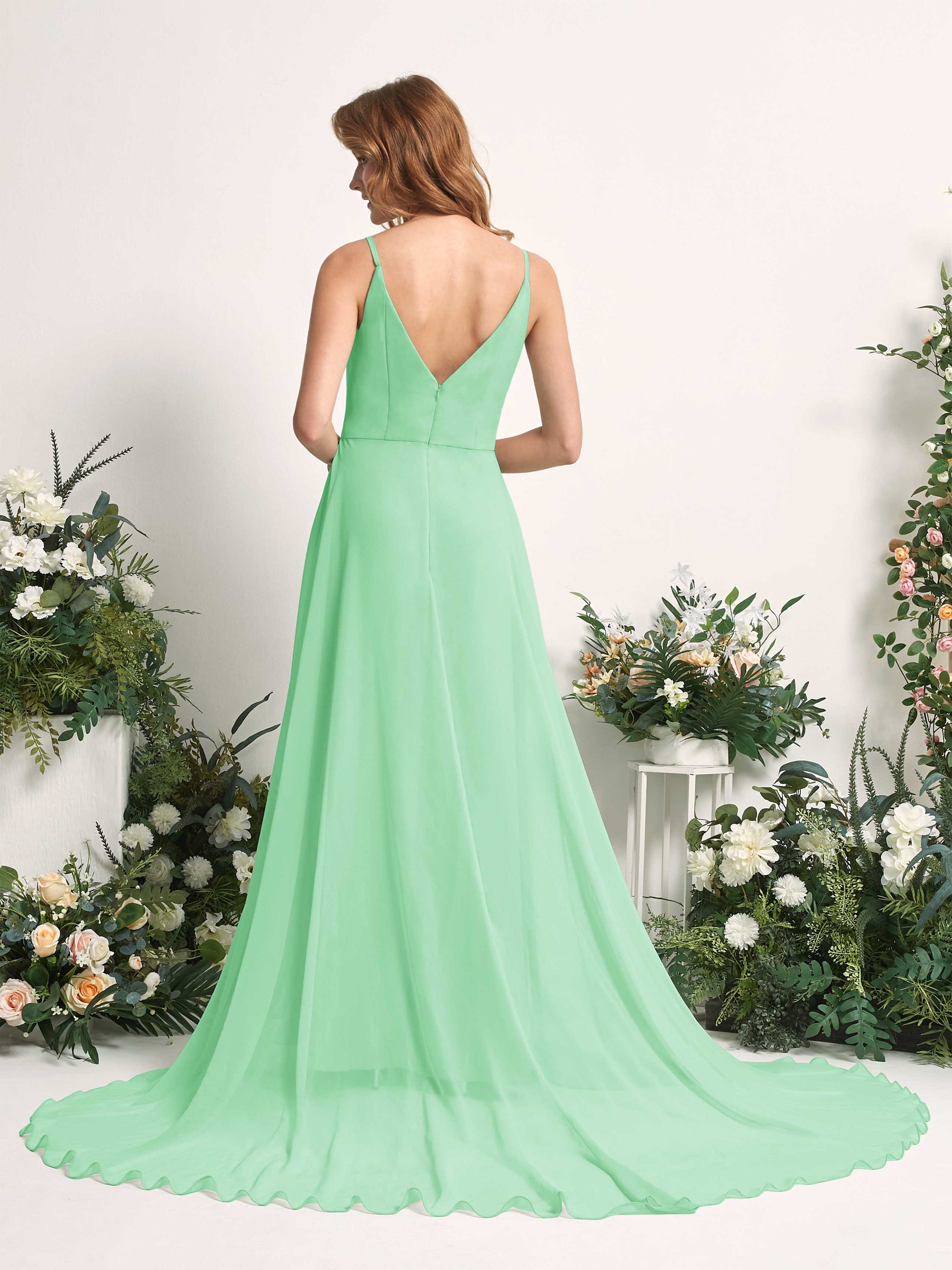 Marcia Mint Green Sleeveless Maxi Dress