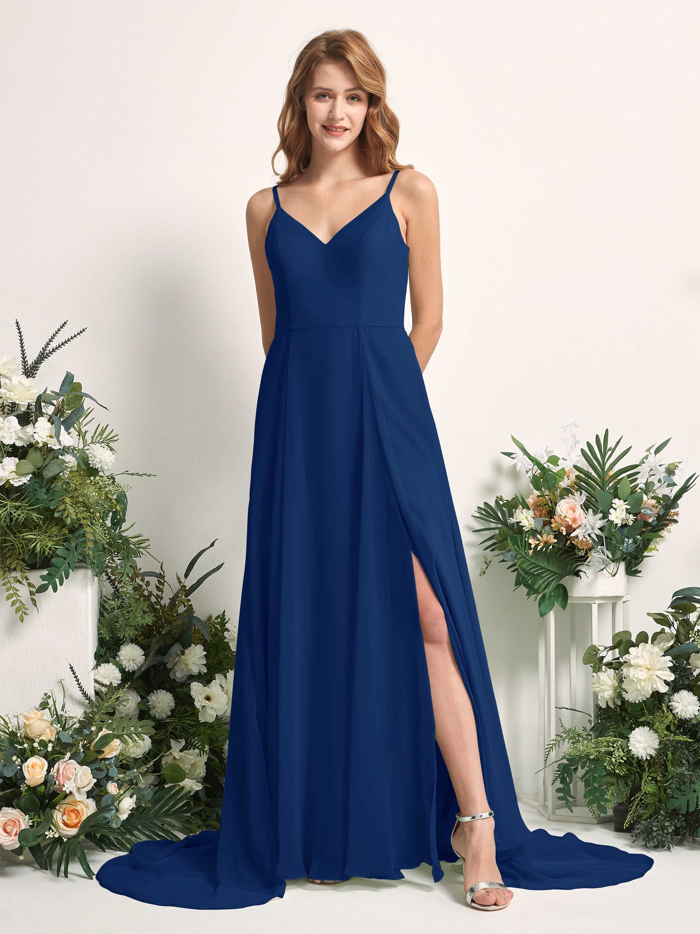 Marcia Royal Blue Sleeveless Maxi Dress