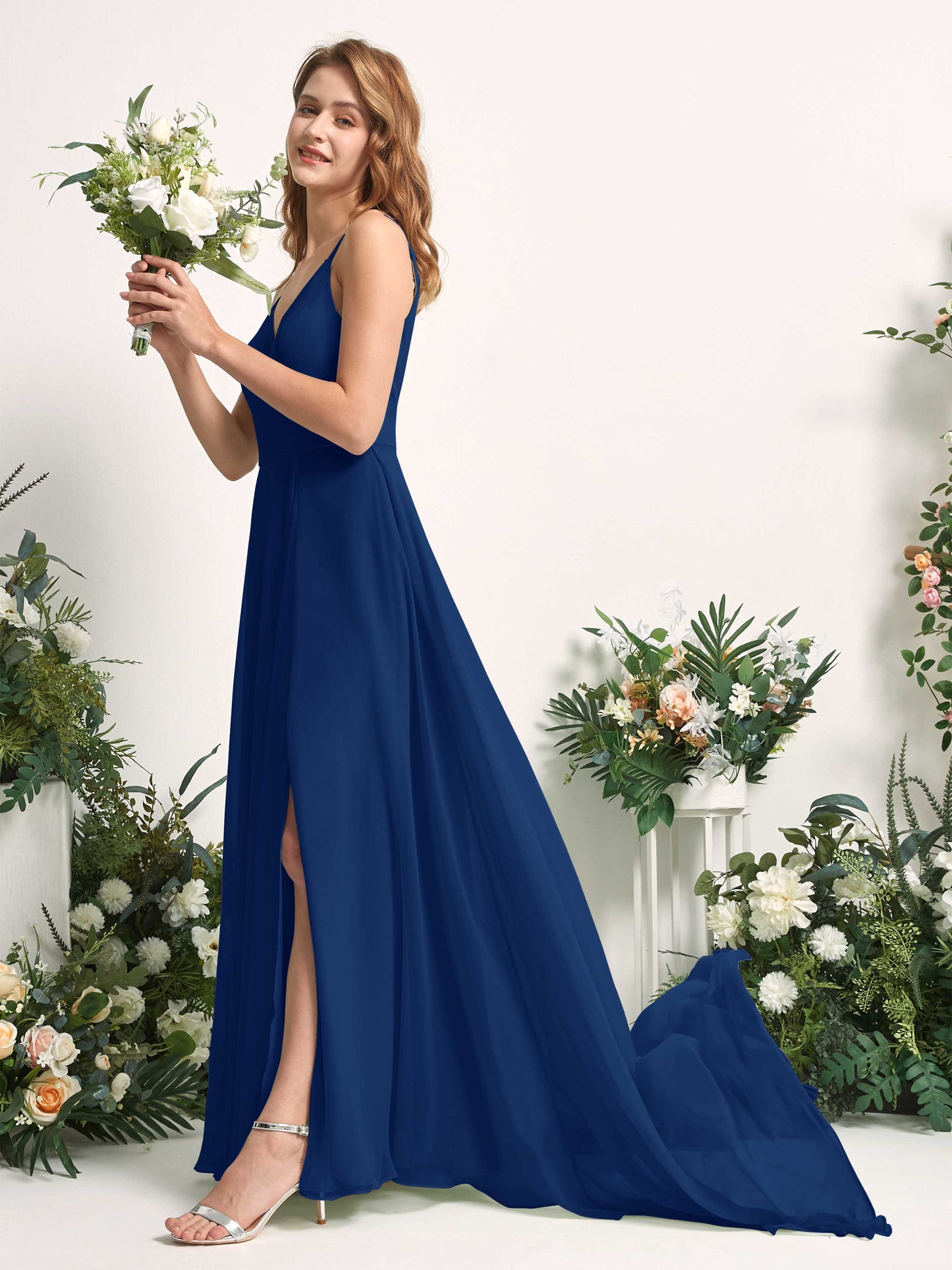 Marcia Royal Blue Sleeveless Maxi Dress