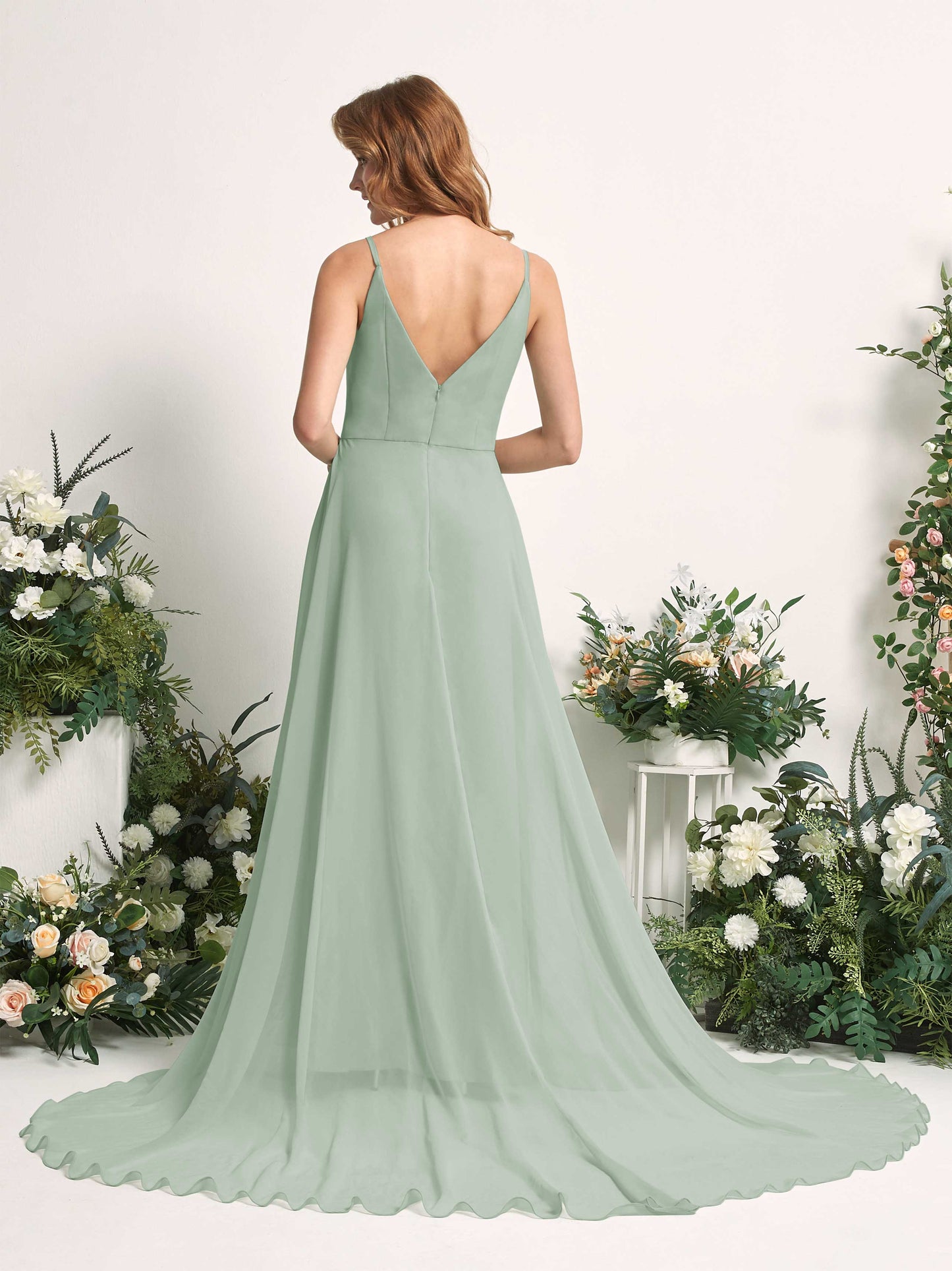 Marcia Sage Green Sleeveless Maxi Dress