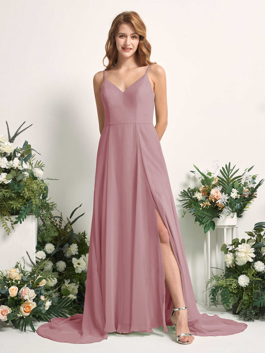 Marcia Vintage Mauve Sleeveless Maxi Dress