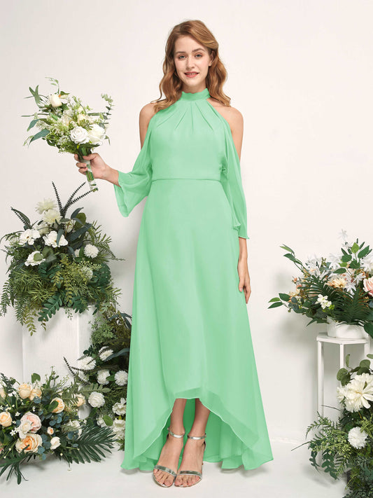 Maxine Mint Green Halter Maxi Dress