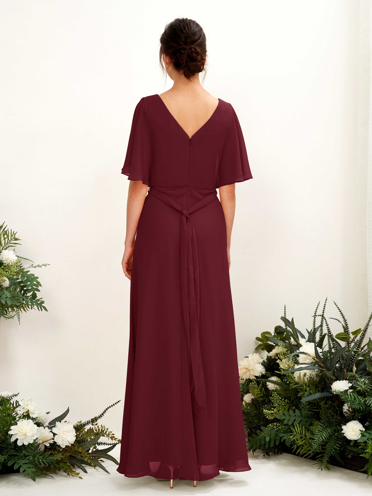 Merta Burgundy Maxi Dress