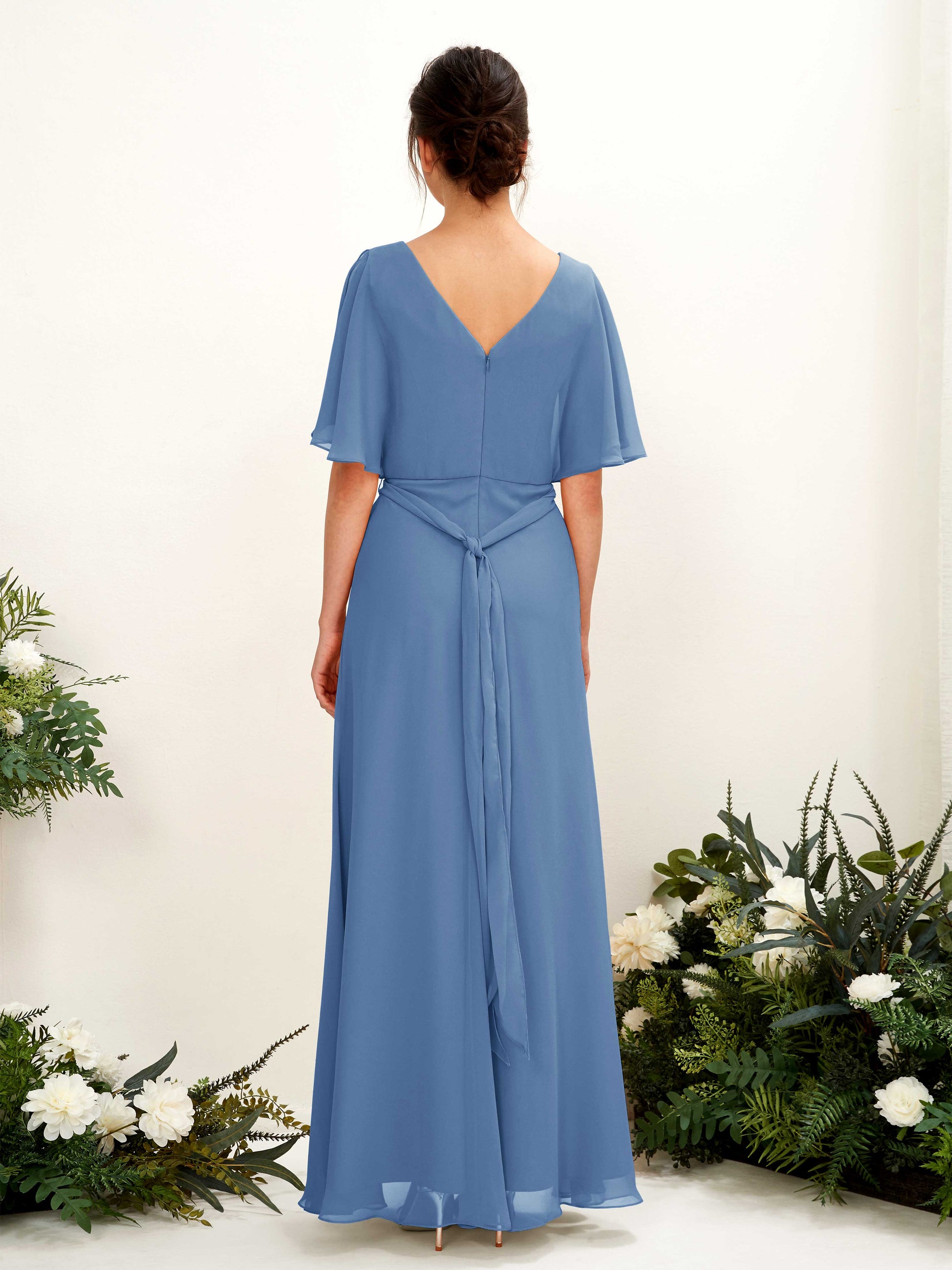 Merta Dusty Blue Maxi Dress