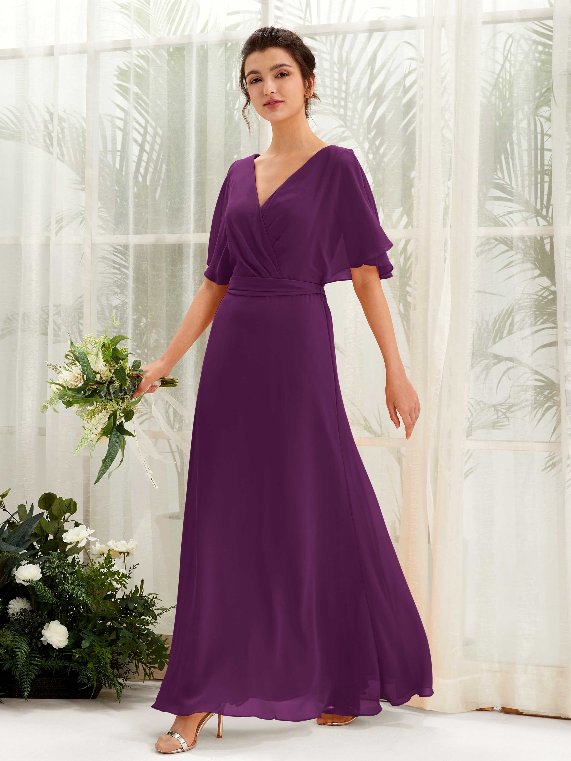 Merta Grape Maxi Dress