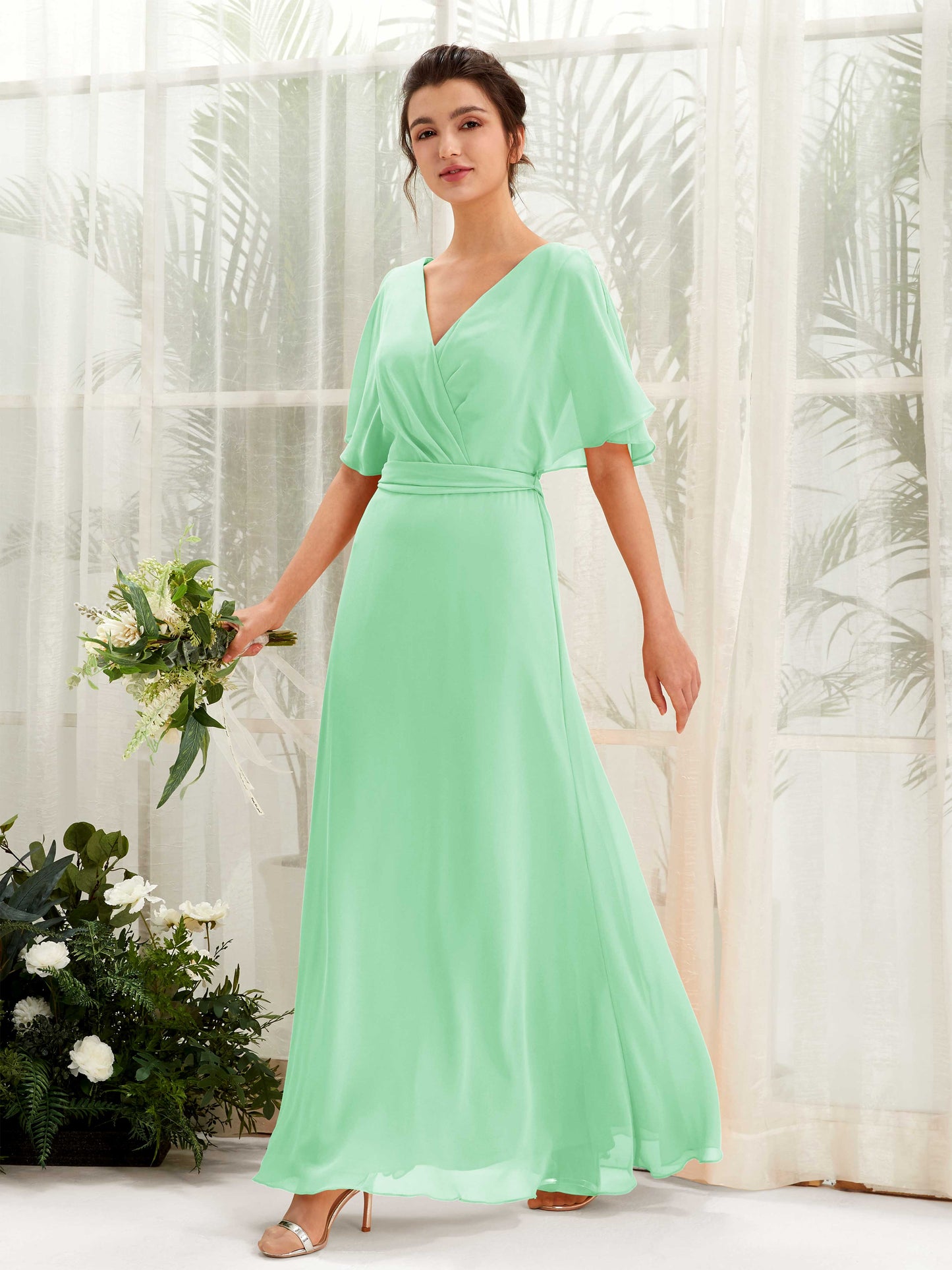 Merta Mint Green Maxi Dress