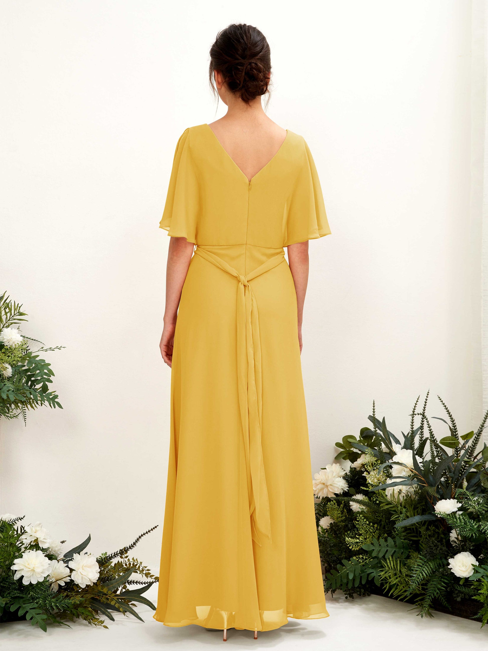 Merta Mustard Yellow Maxi Dress