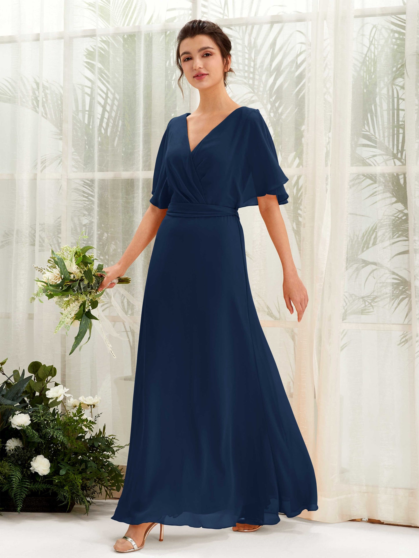 Merta Navy Maxi Dress