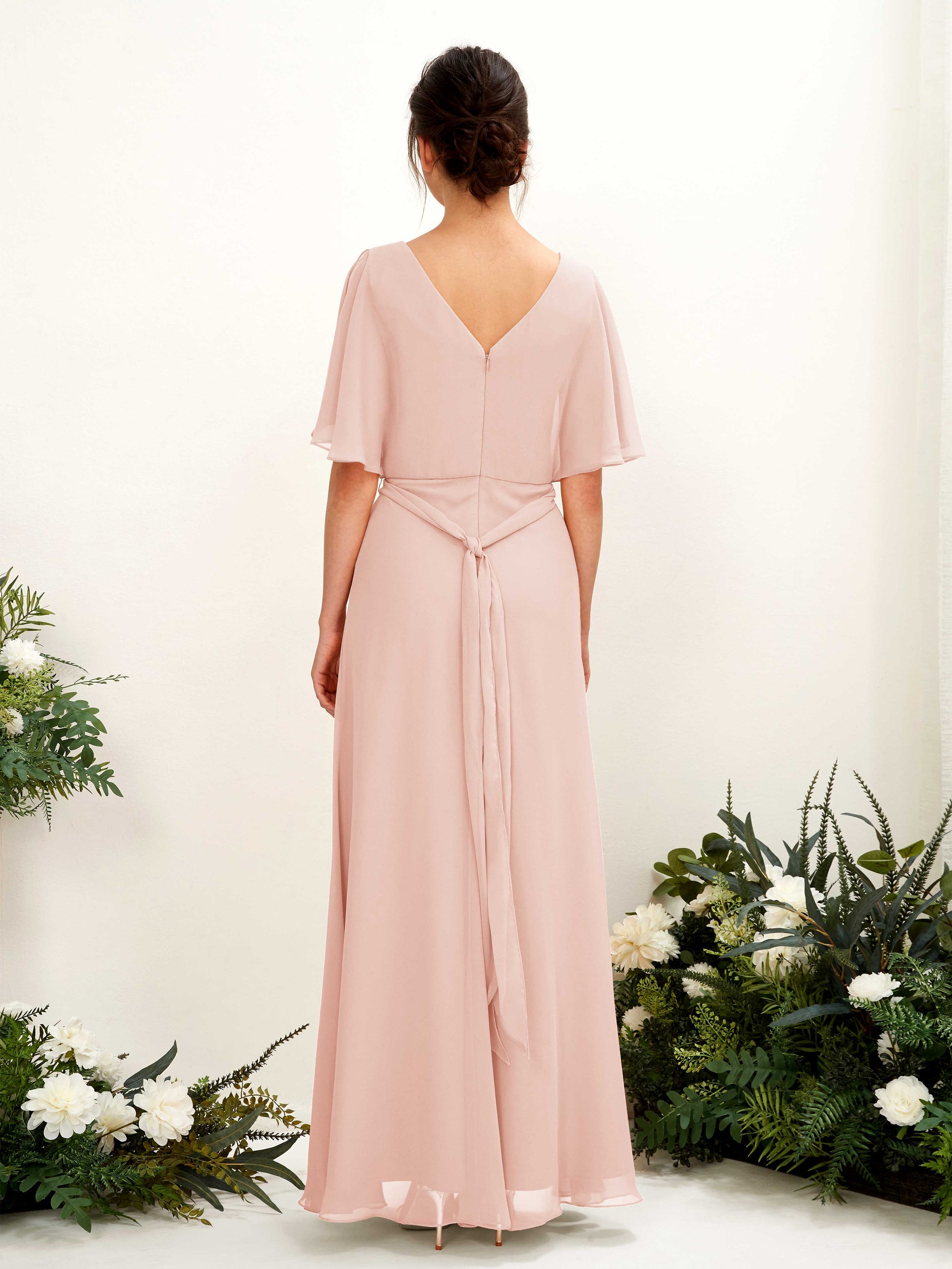 Merta Pearl Pink Maxi Dress