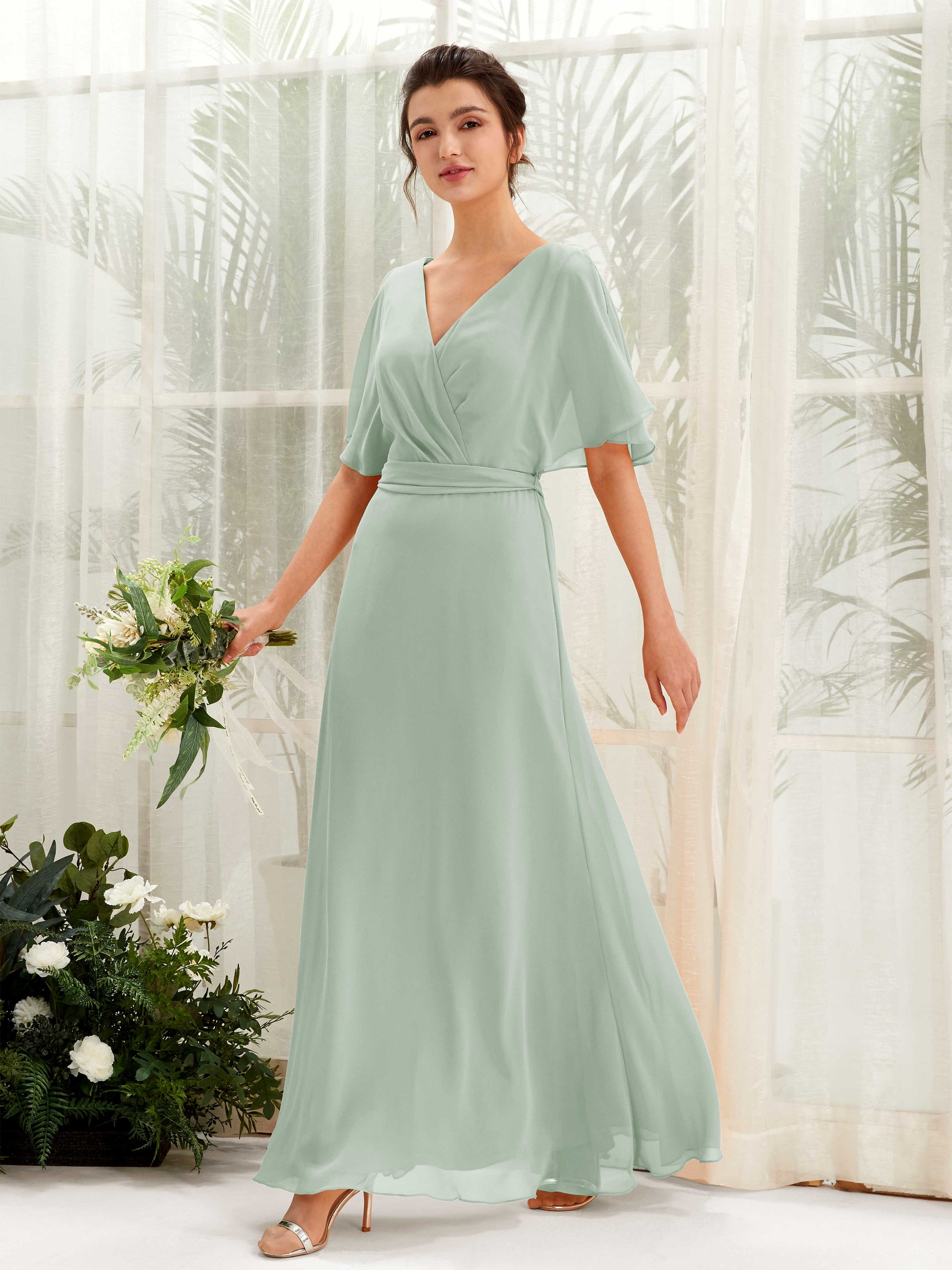 Merta Sage Green Maxi Dress