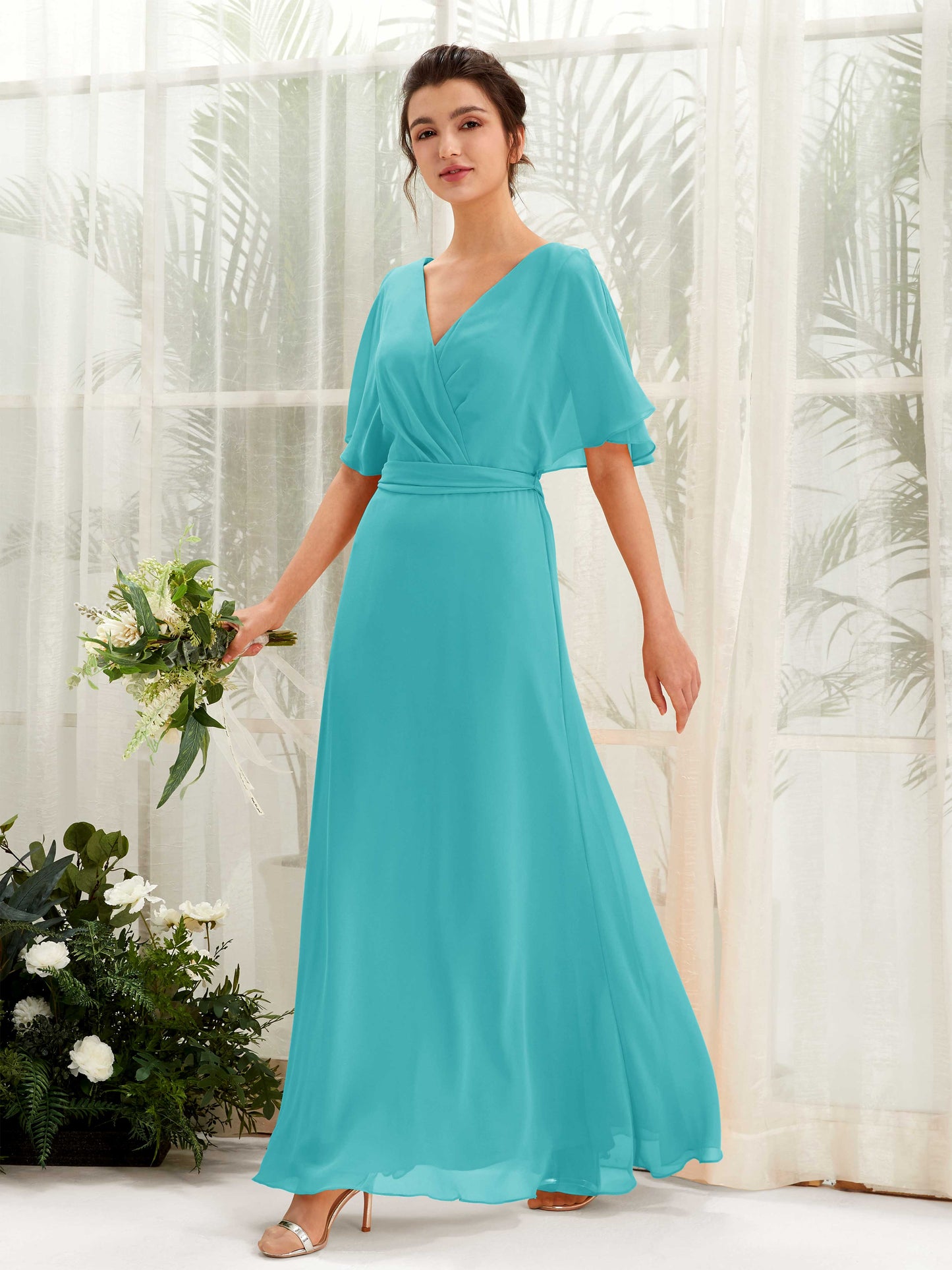 Merta Turquoise Maxi Dress