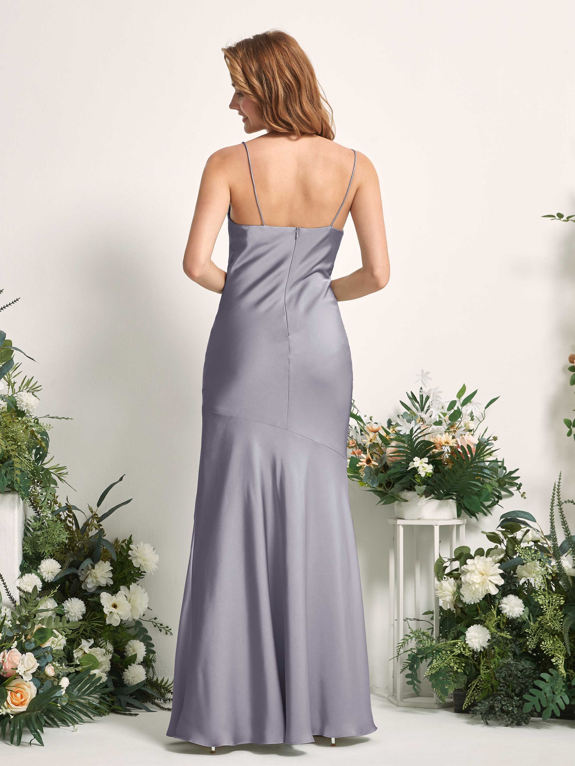 Miranda Purple Haze Satin Sleeveless Maxi Dress