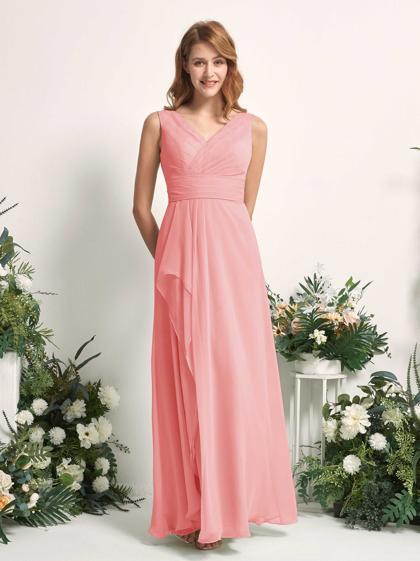 Mollie Ballet Pink Sleeveless Maxi Dress