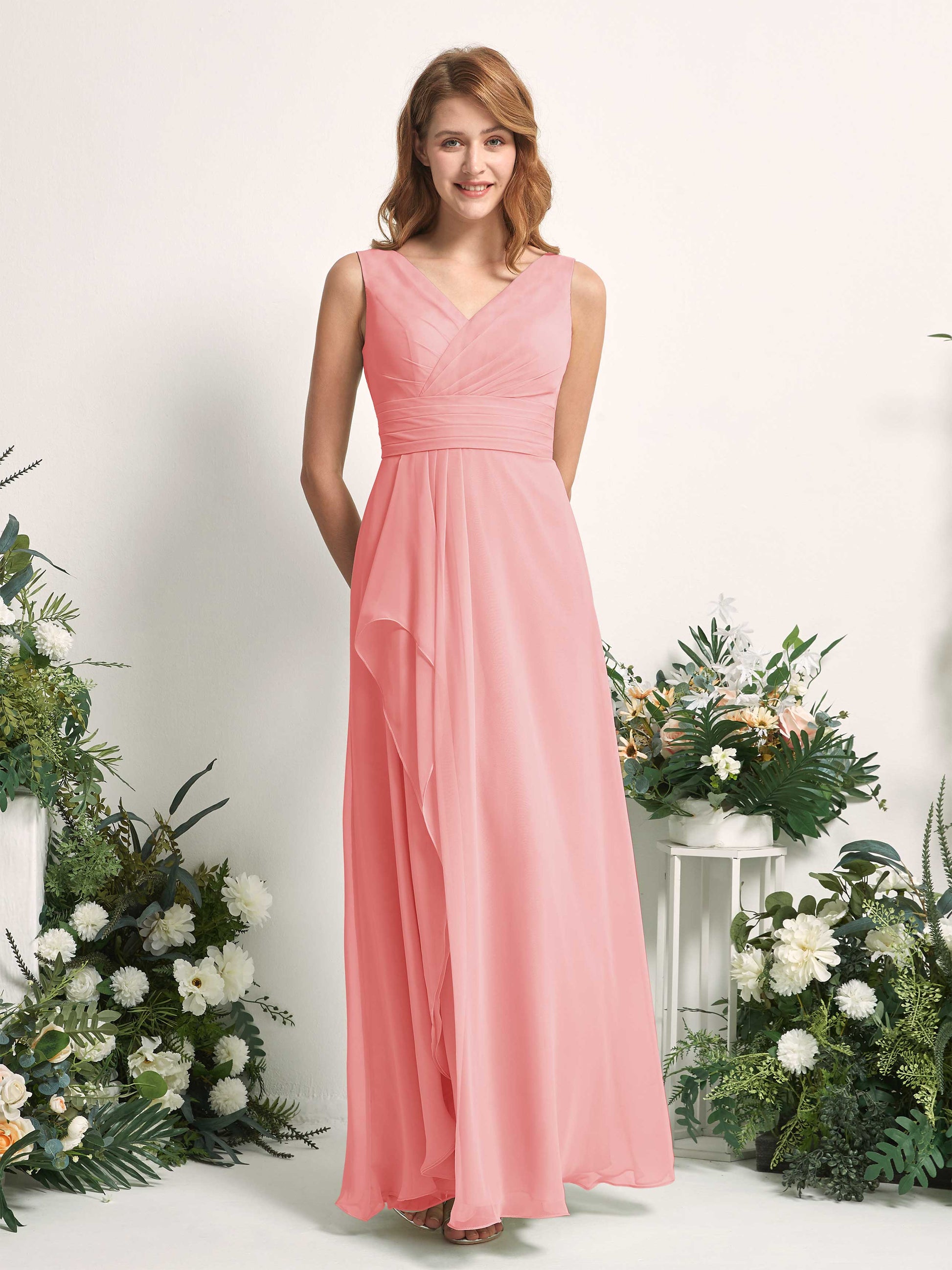 Mollie Ballet Pink Sleeveless Maxi Dress