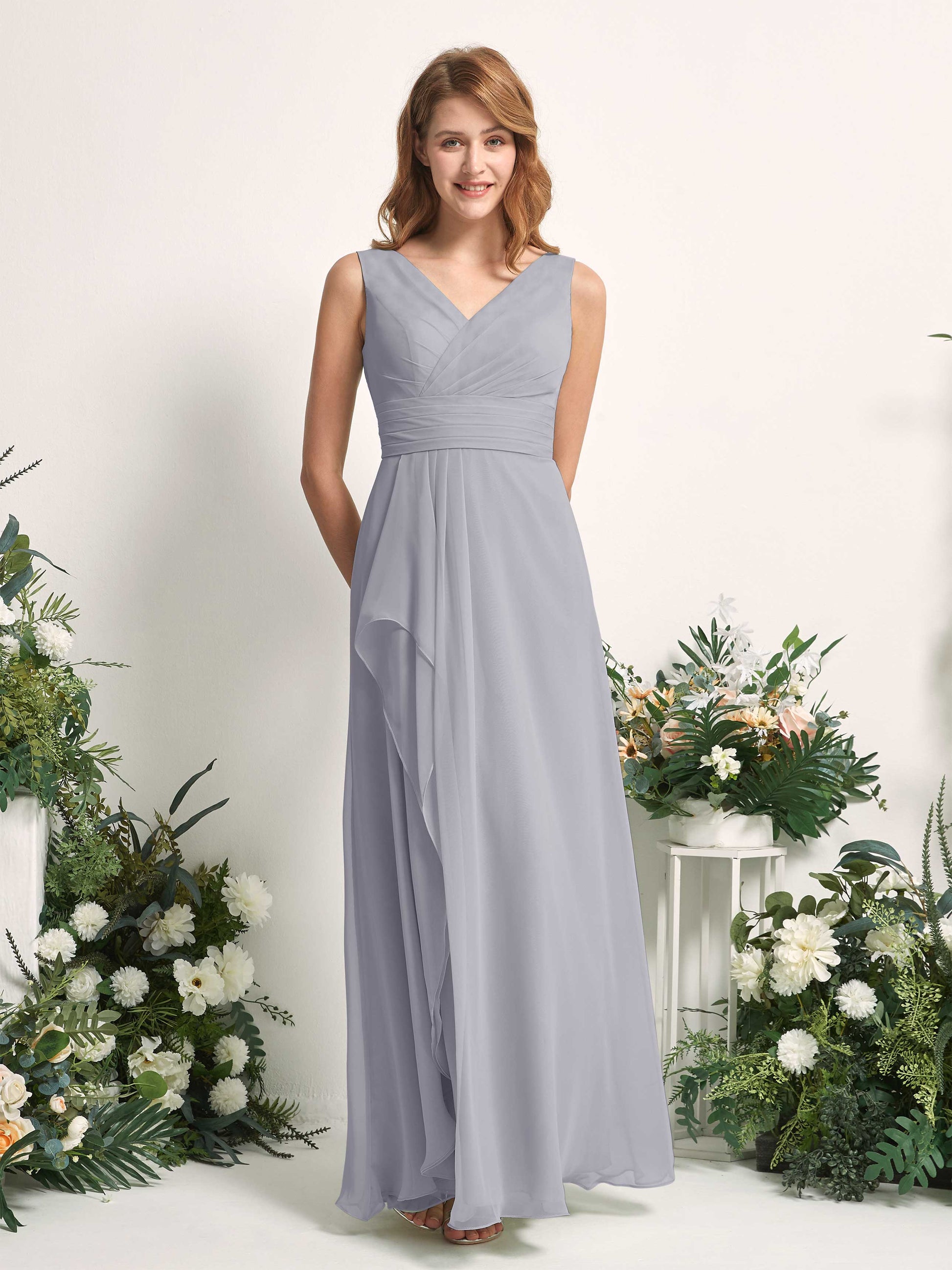 Mollie Dusty Lavender Sleeveless Maxi Dress