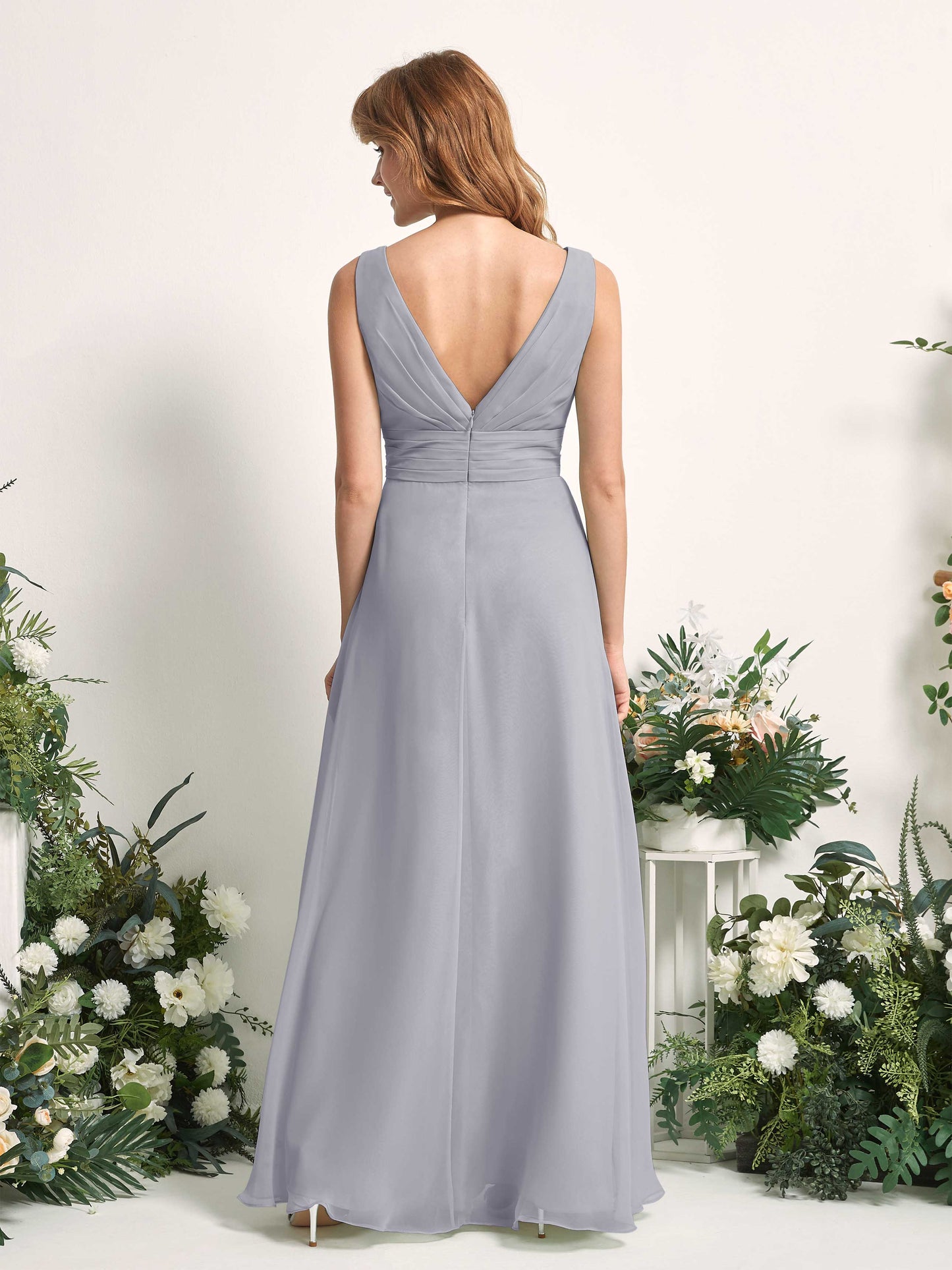 Mollie Dusty Lavender Sleeveless Maxi Dress