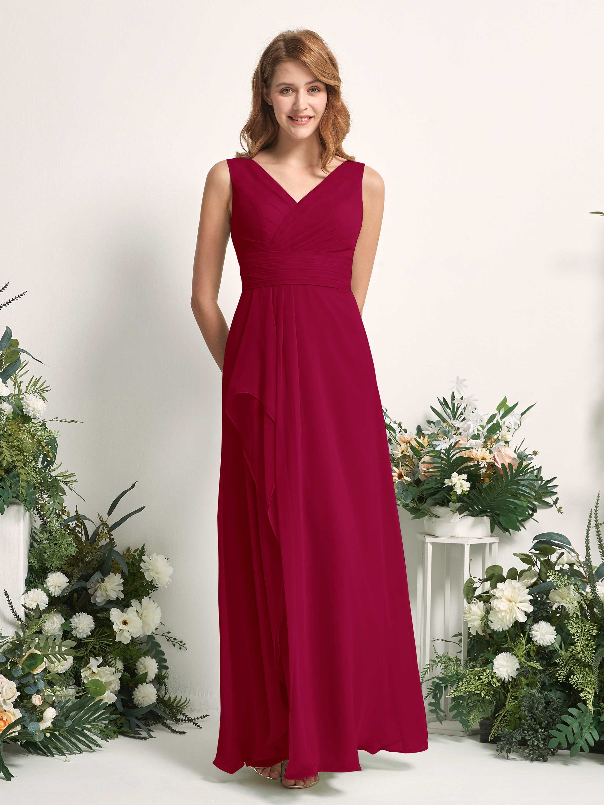 Mollie Jester Red Sleeveless Maxi Dress