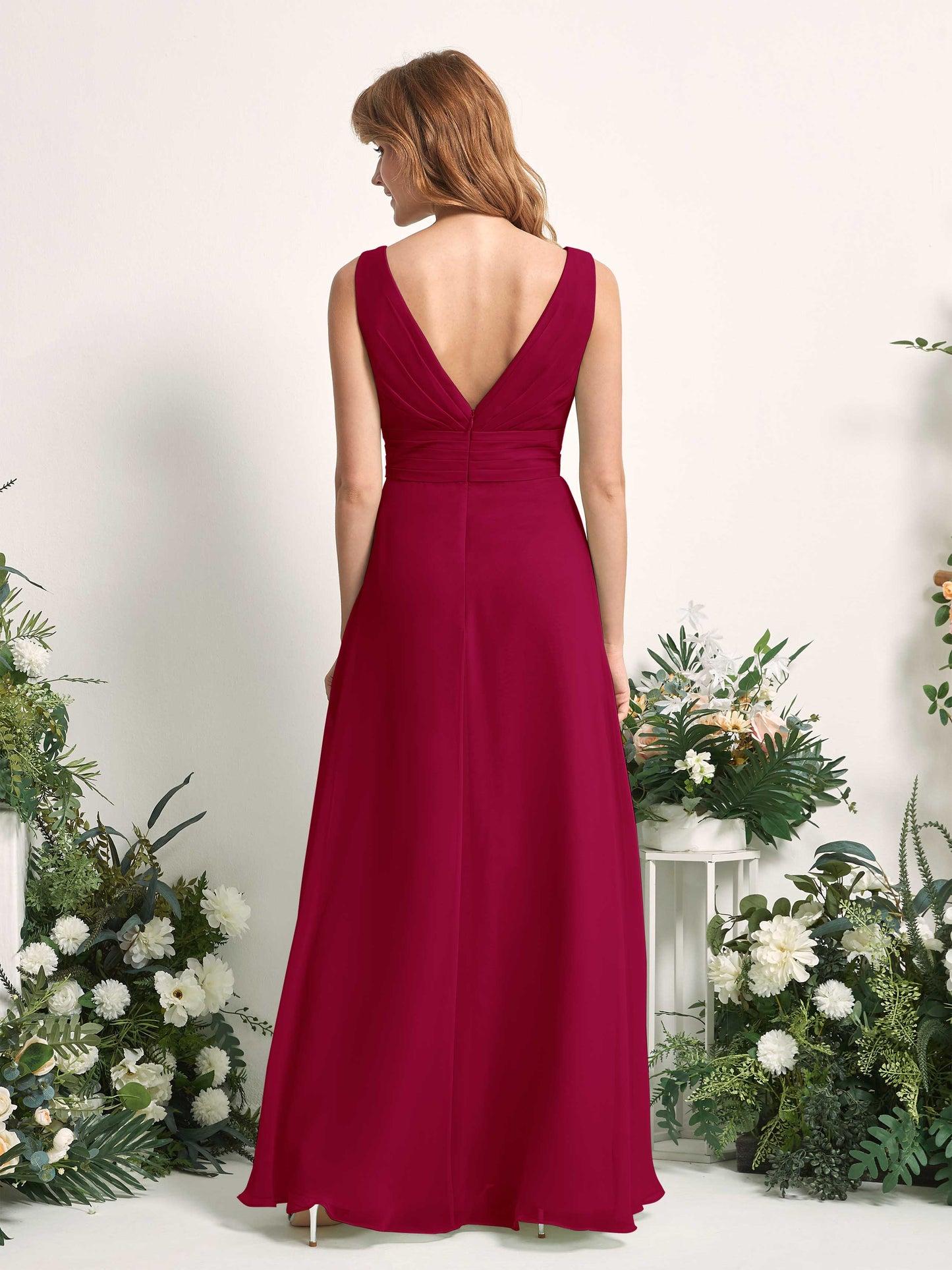 Mollie Jester Red Sleeveless Maxi Dress