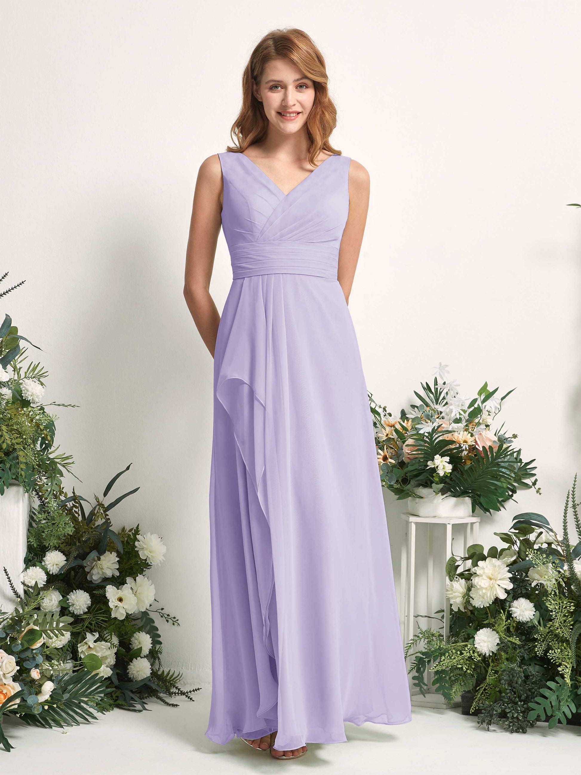 Mollie Lilac Sleeveless Maxi Dress