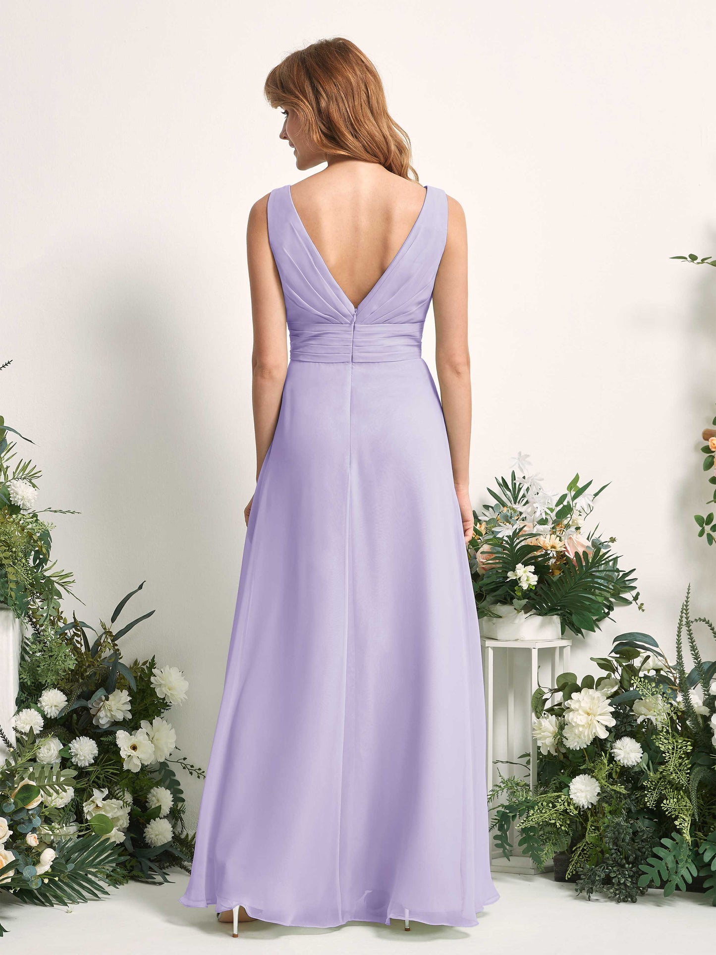 Mollie Lilac Sleeveless Maxi Dress