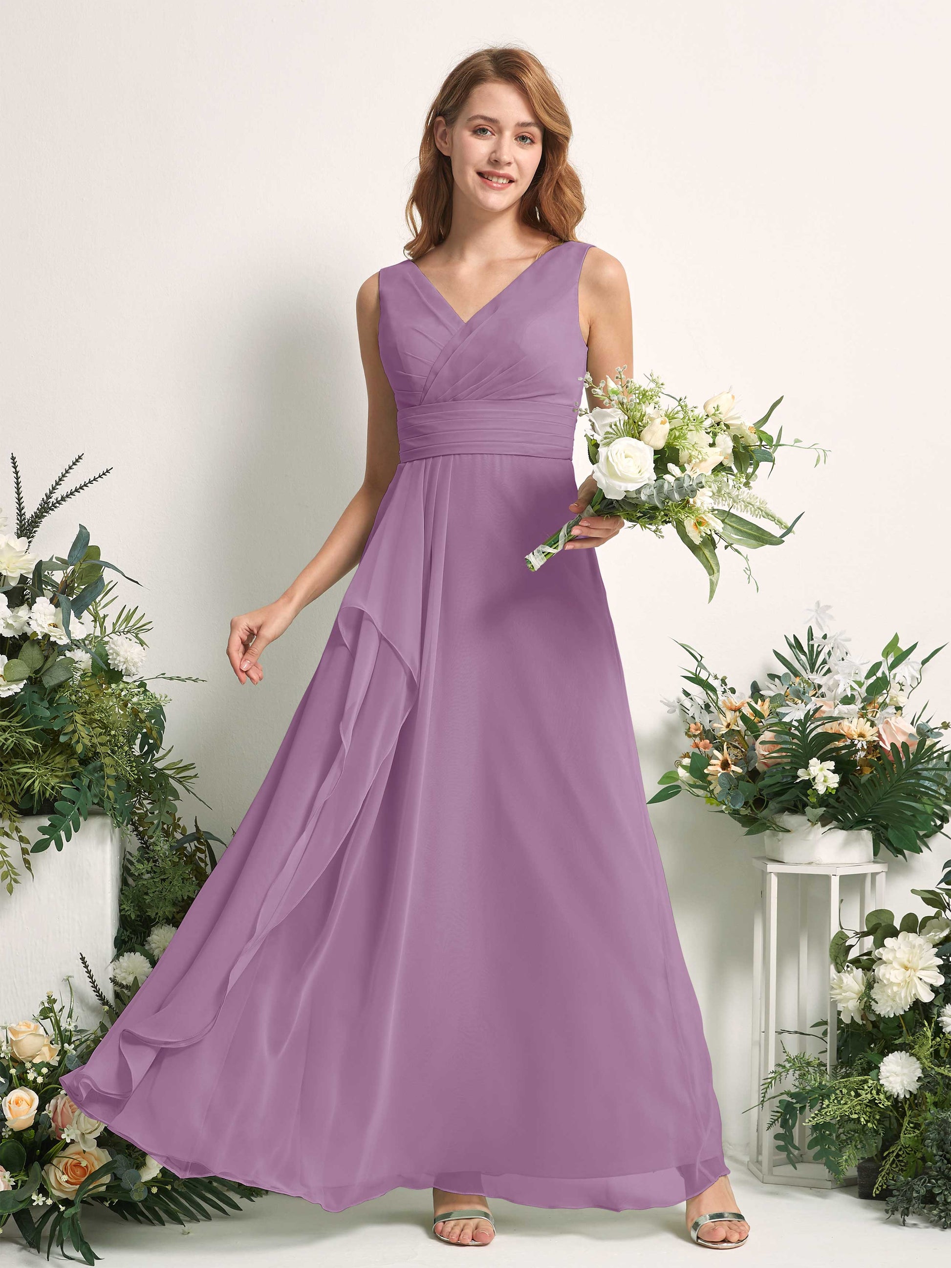 Mollie Orchid Mist Sleeveless Maxi Dress