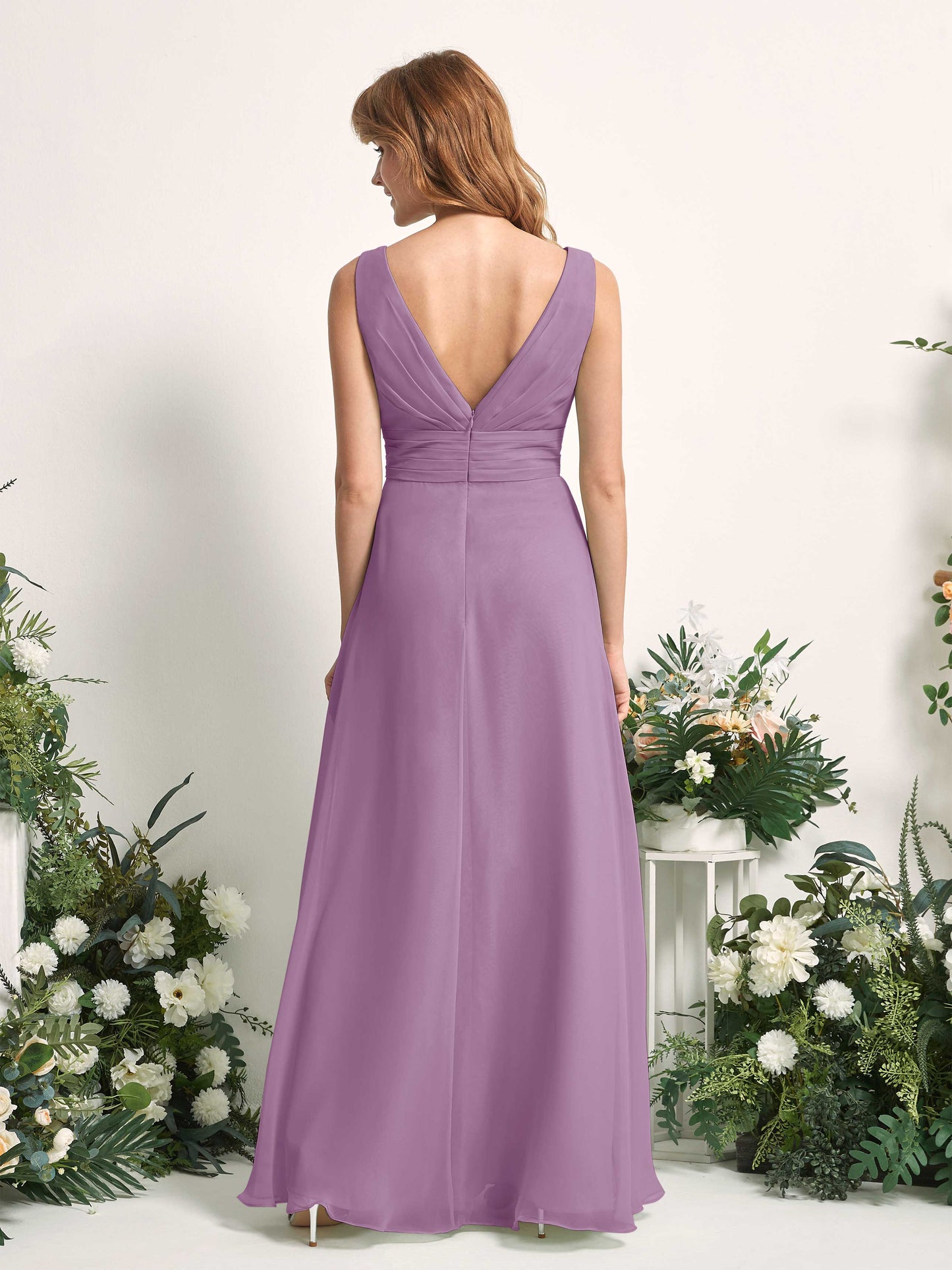 Mollie Orchid Mist Sleeveless Maxi Dress