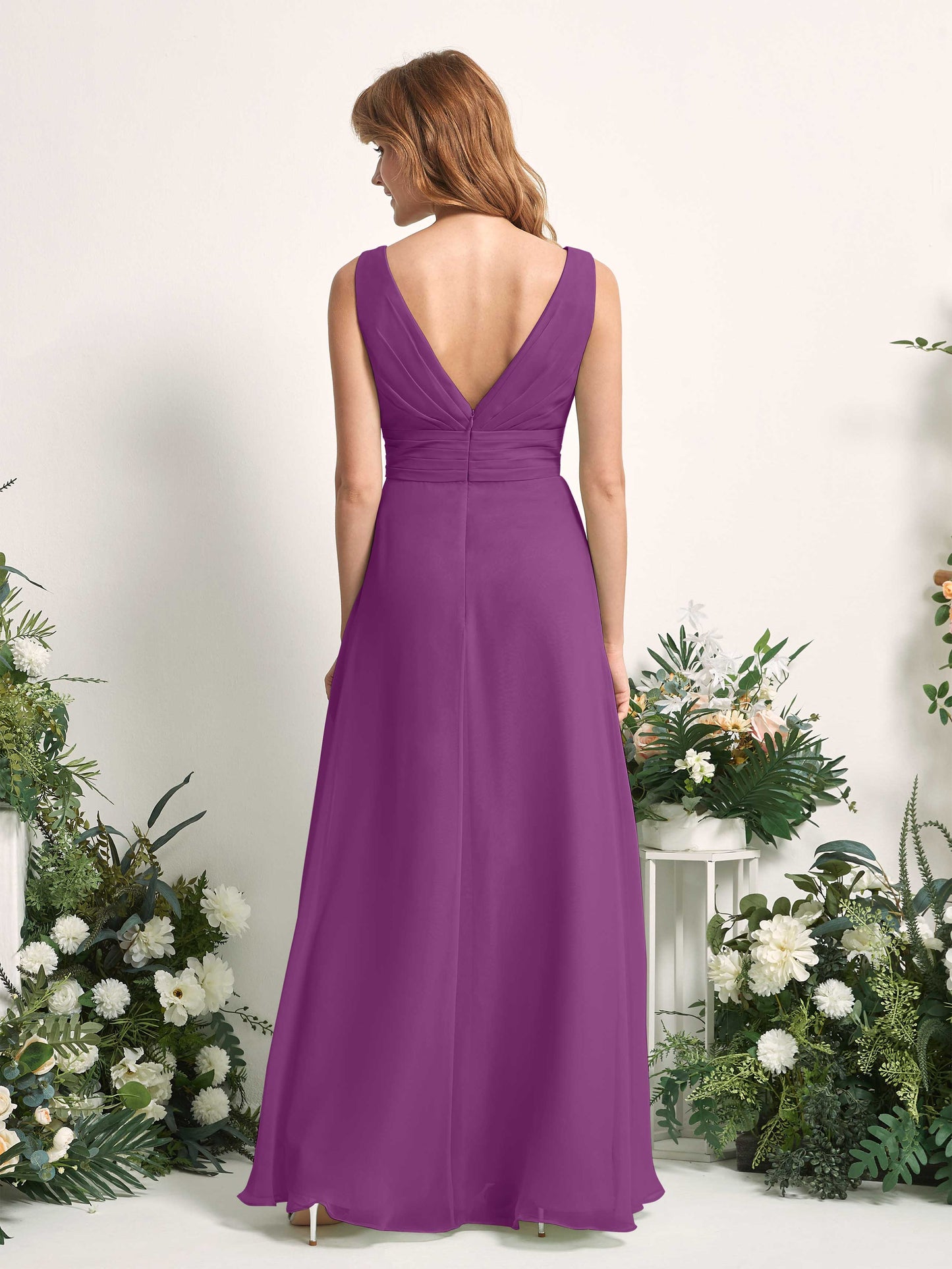 Mollie Purple Sleeveless Maxi Dress