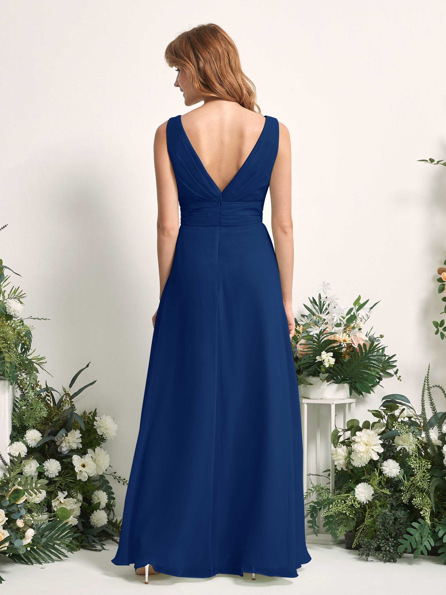 Mollie Royal Blue Sleeveless Maxi Dress