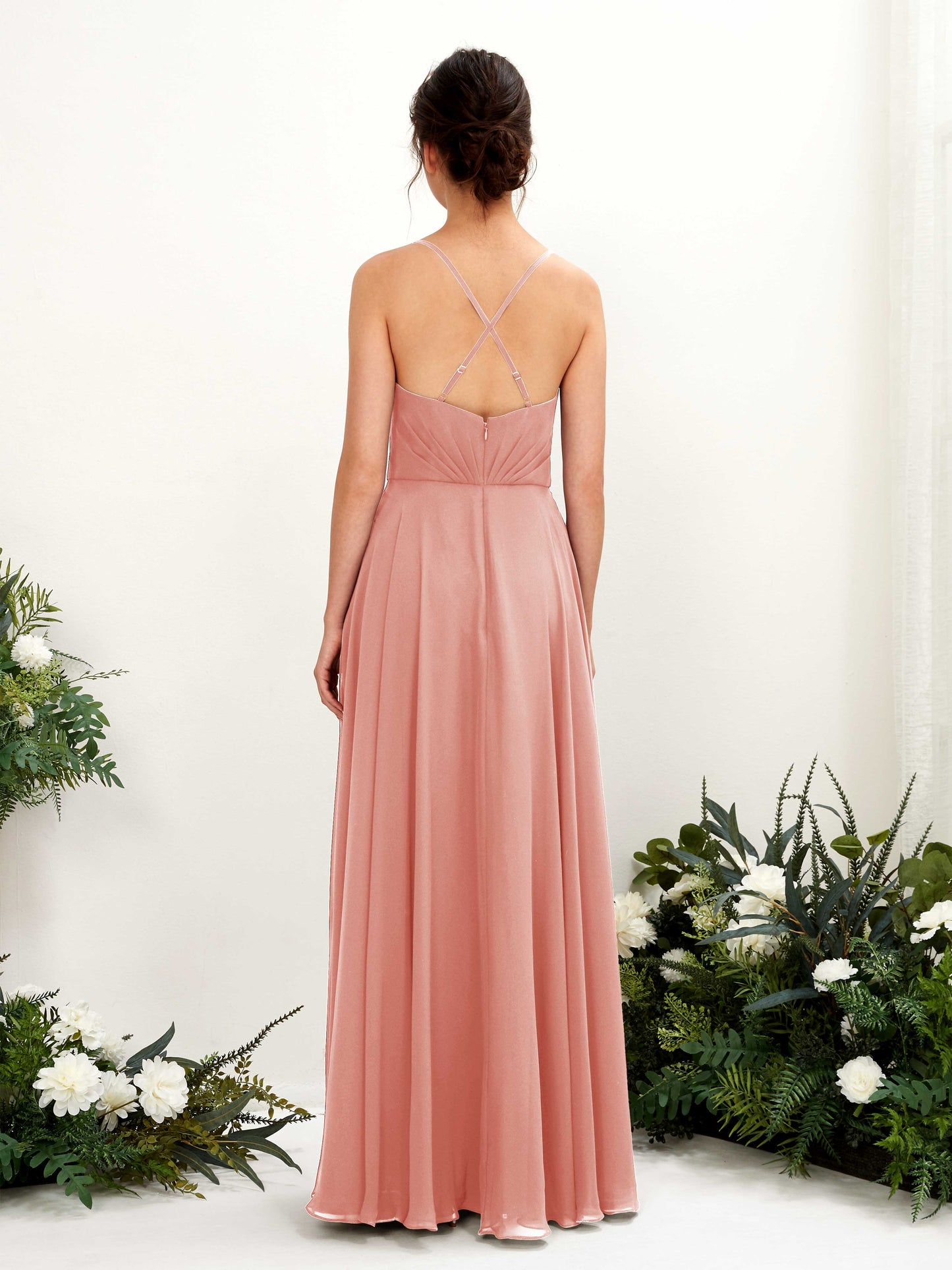 Naura Champagne Rose Sleeveless Maxi Dress