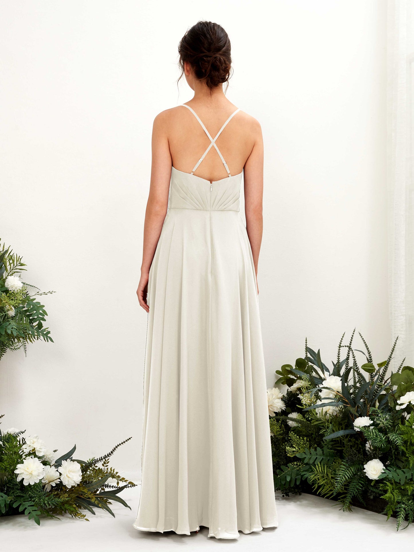 Naura Ivory Sleeveless Maxi Dress