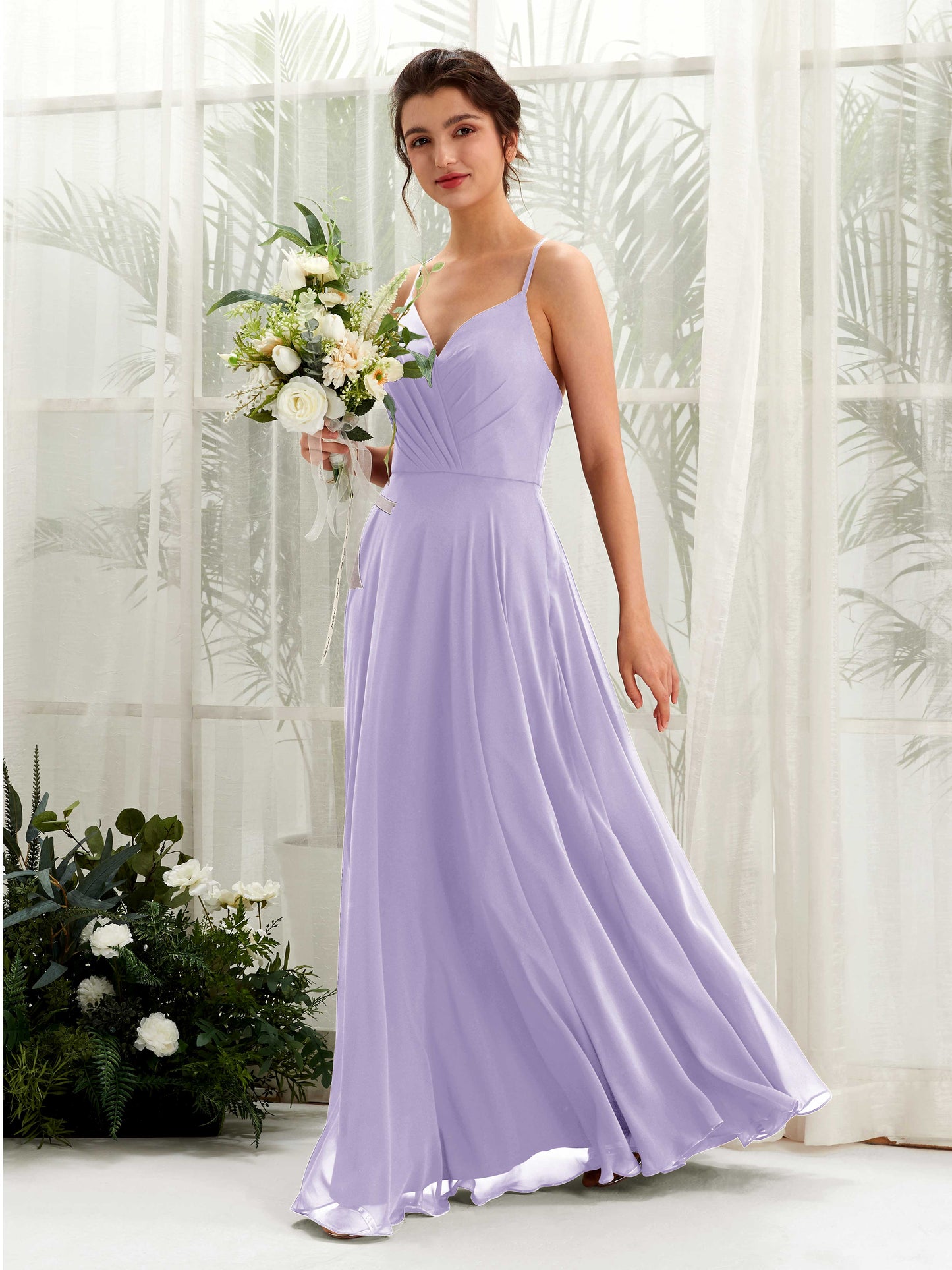 Naura Lilac Sleeveless Maxi Dress