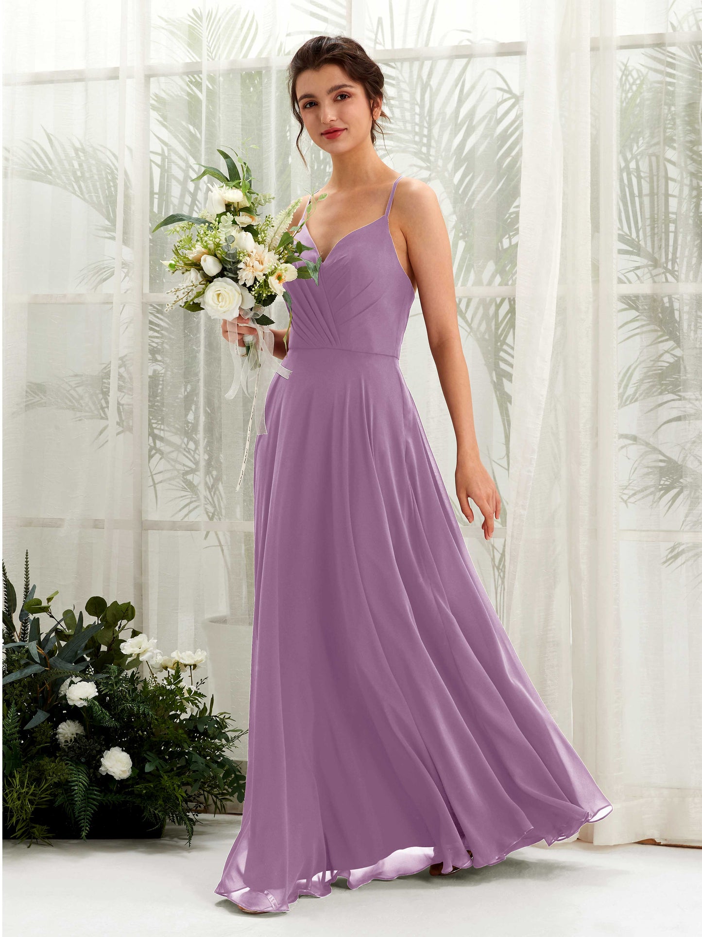 Naura Orchid Mist Sleeveless Maxi Dress